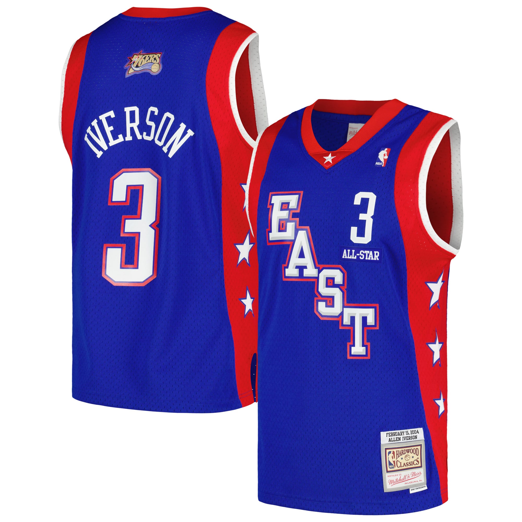 Allen Iverson Eastern Conference Royal Jersey - Men's