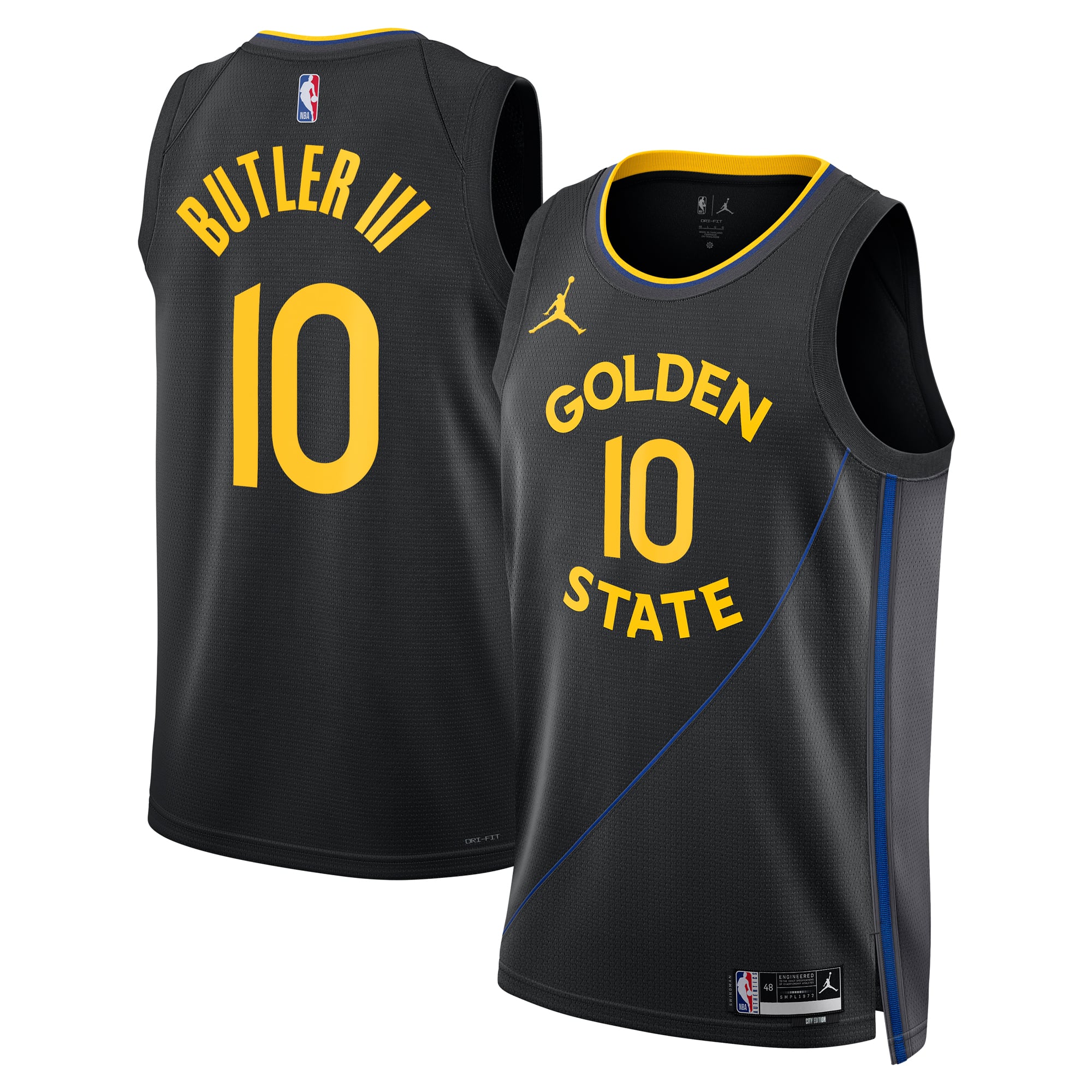 Jimmy Butler Golden State Warriors Black Jersey - Youth