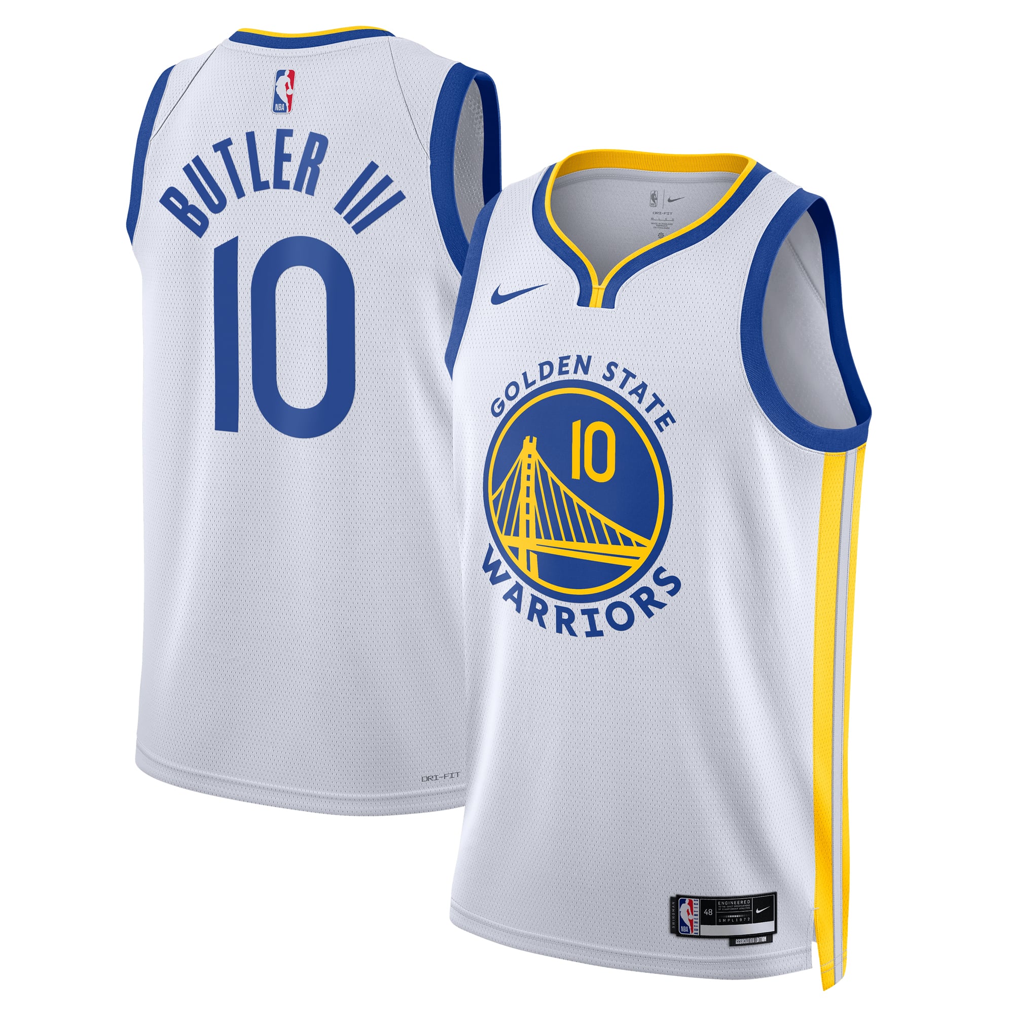 Jimmy Butler Golden State Warriors White Jersey - Men's