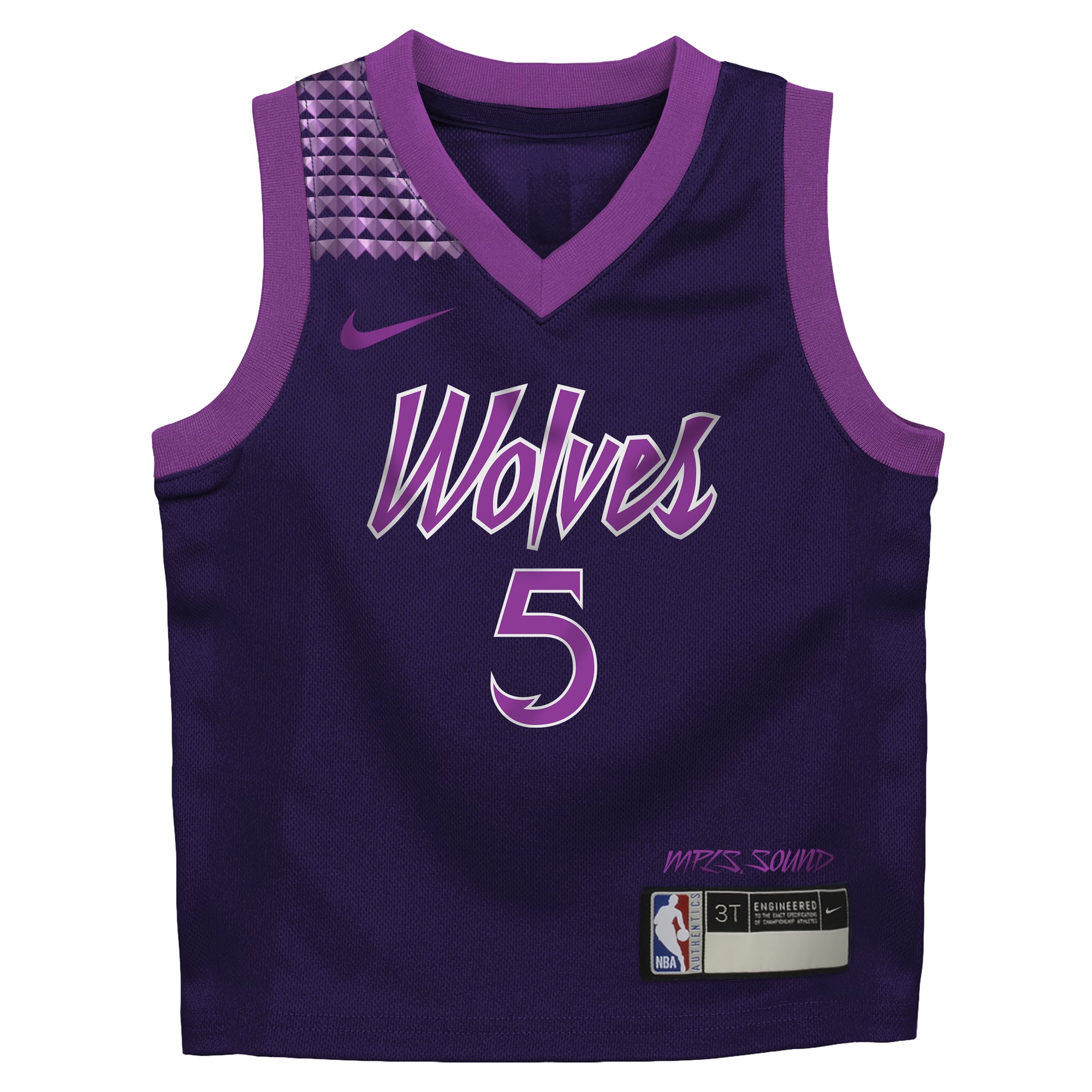 Anthony Edwards Minnesota Timberwolves Purple Shirt - Youth