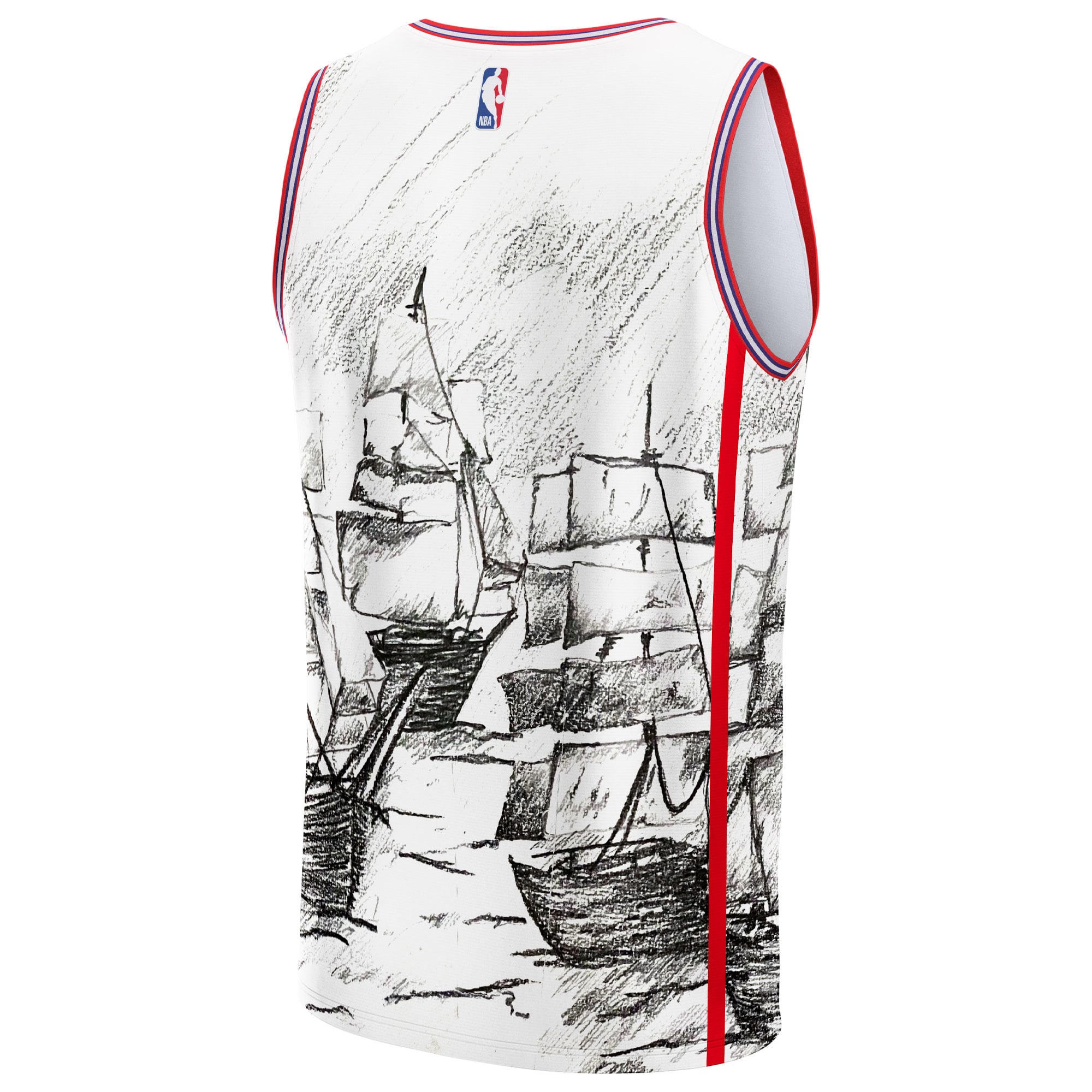 LA Clippers Gray Basketball Jersey - Women's