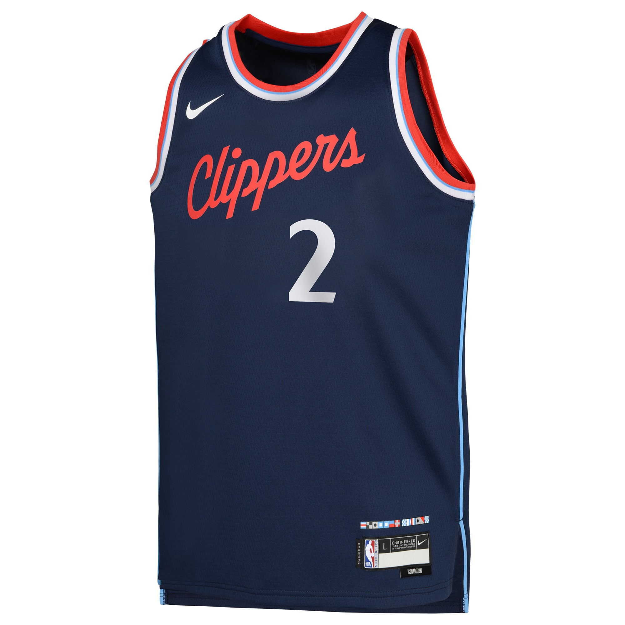 Kawhi Leonard LA Clippers Royal Basketball Shirt - Youth