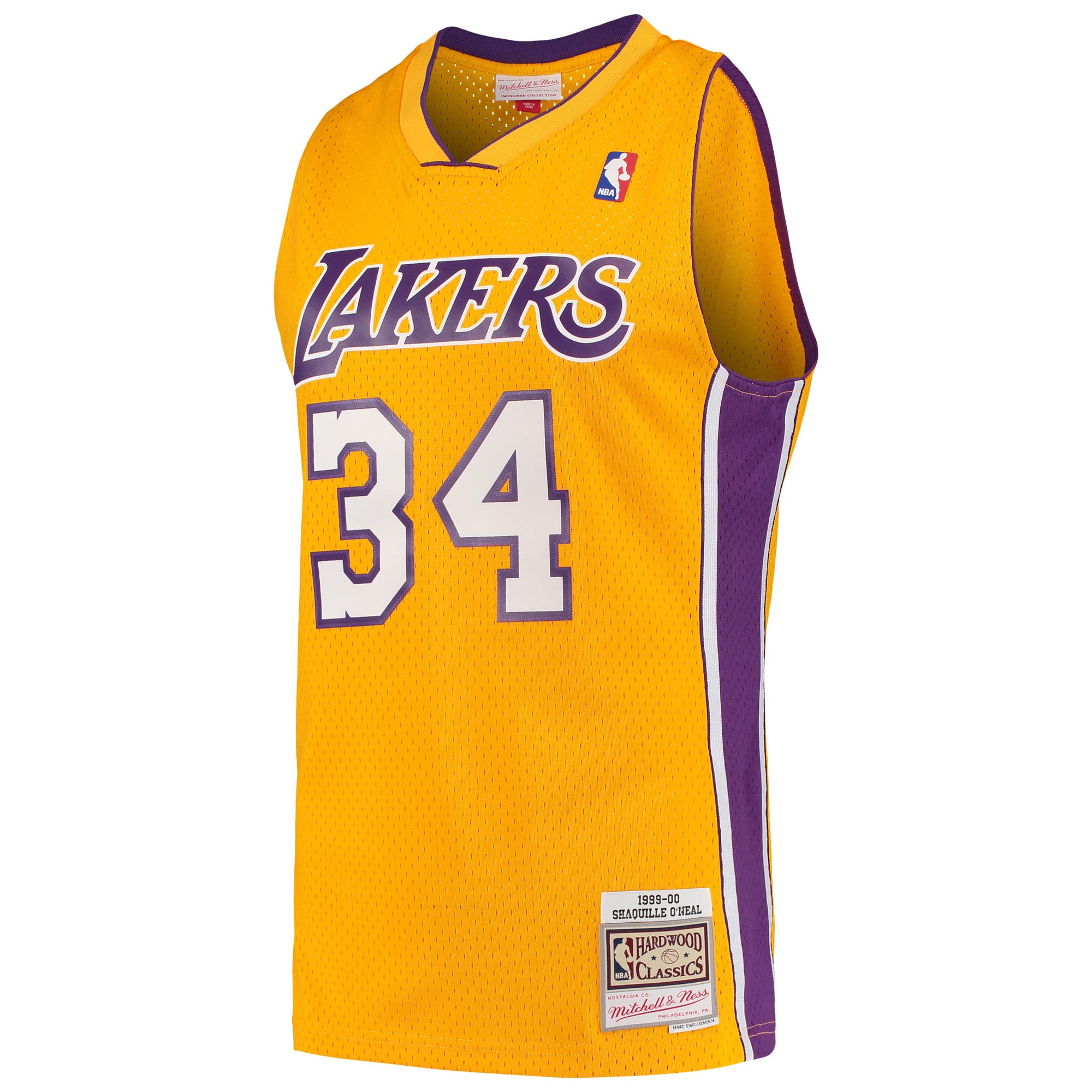 Los Angeles Lakers Gold Retro Basketball Jersey - Youth