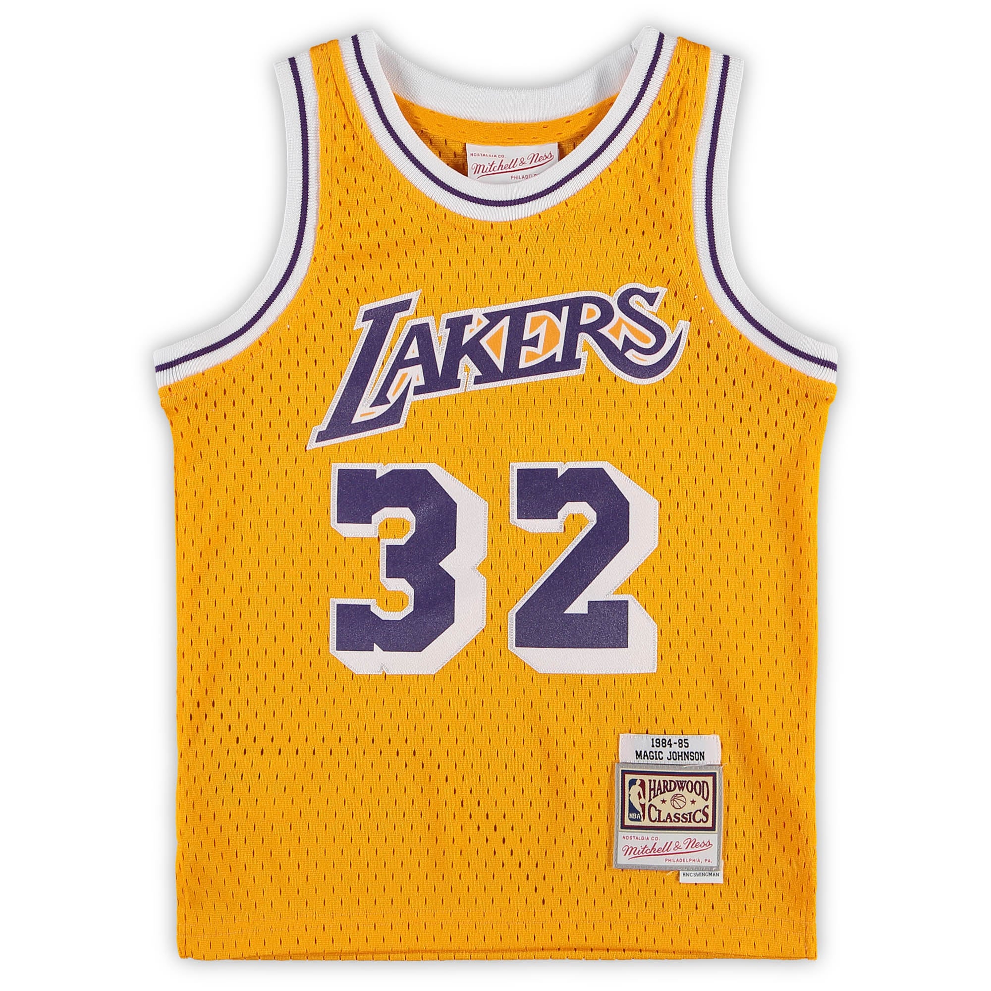 Magic Johnson Los Angeles Lakers Gold Retro Jersey - Youth