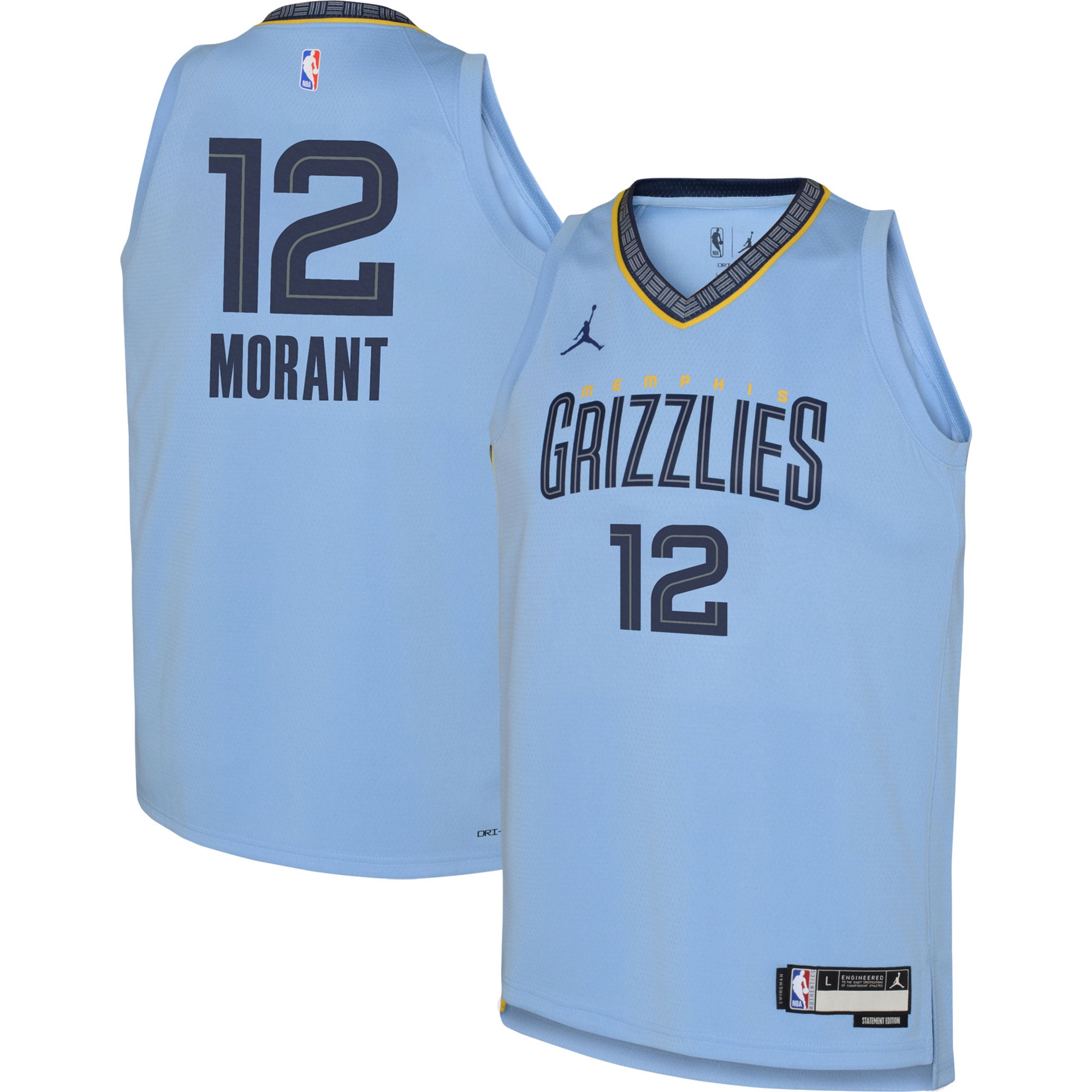 Ja Morant Memphis Grizzlies Blue Edition 2 Jersey - Men's
