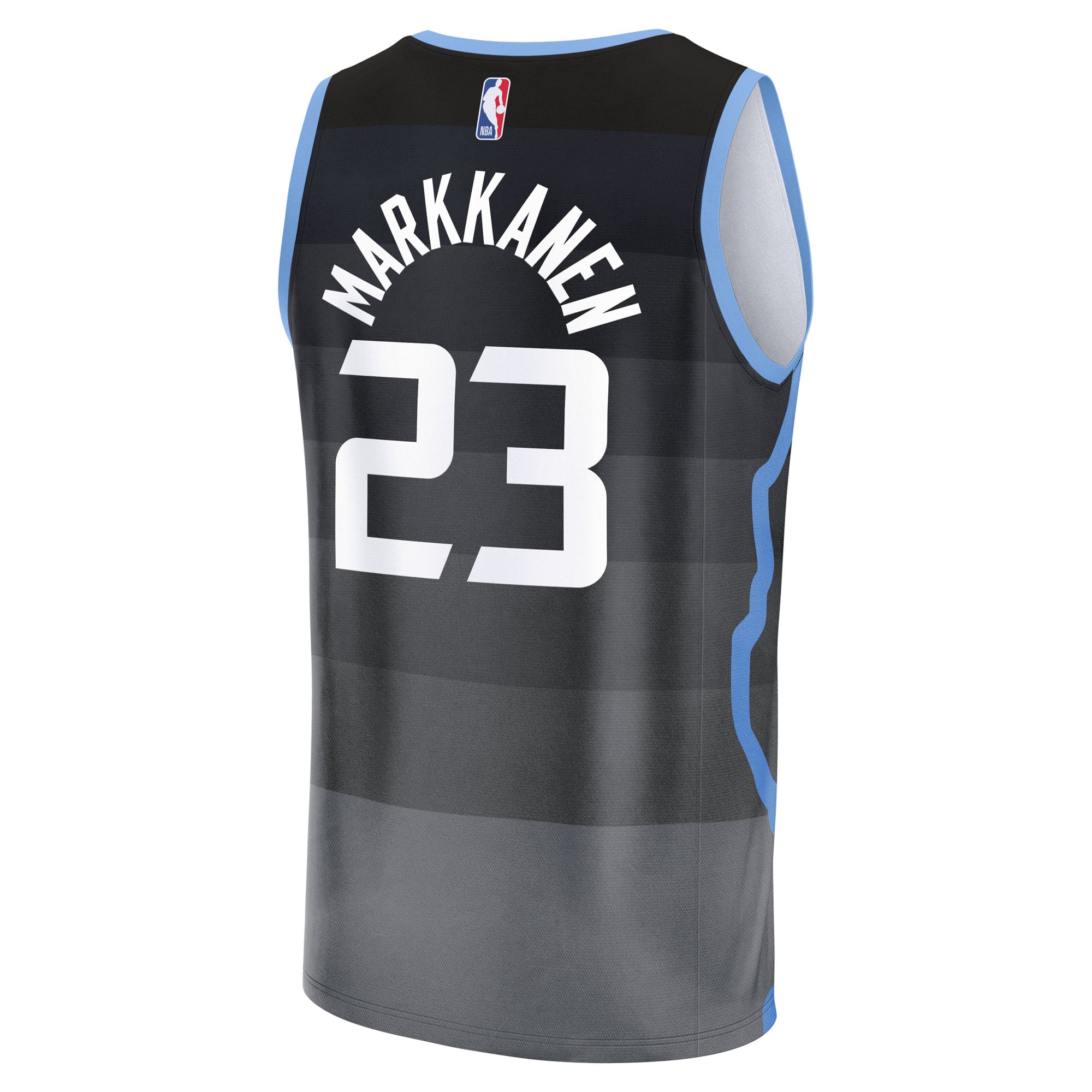 Lauri Markkanen Utah Jazz Black Basketball Jersey - Youth