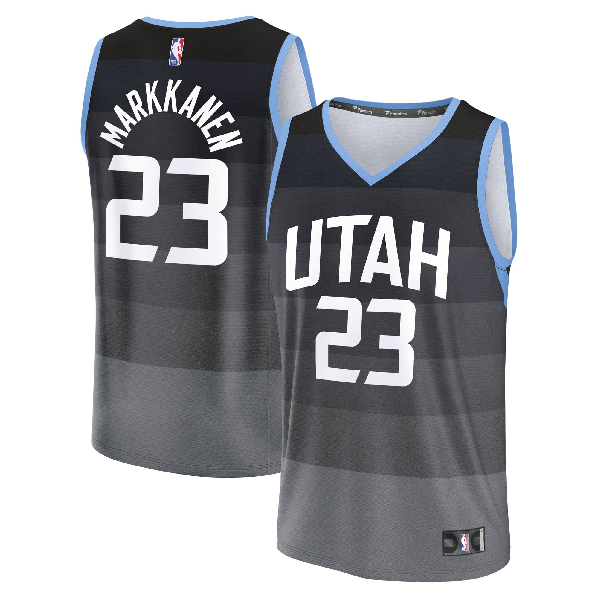Lauri Markkanen Utah Jazz Black Basketball Jersey - Youth