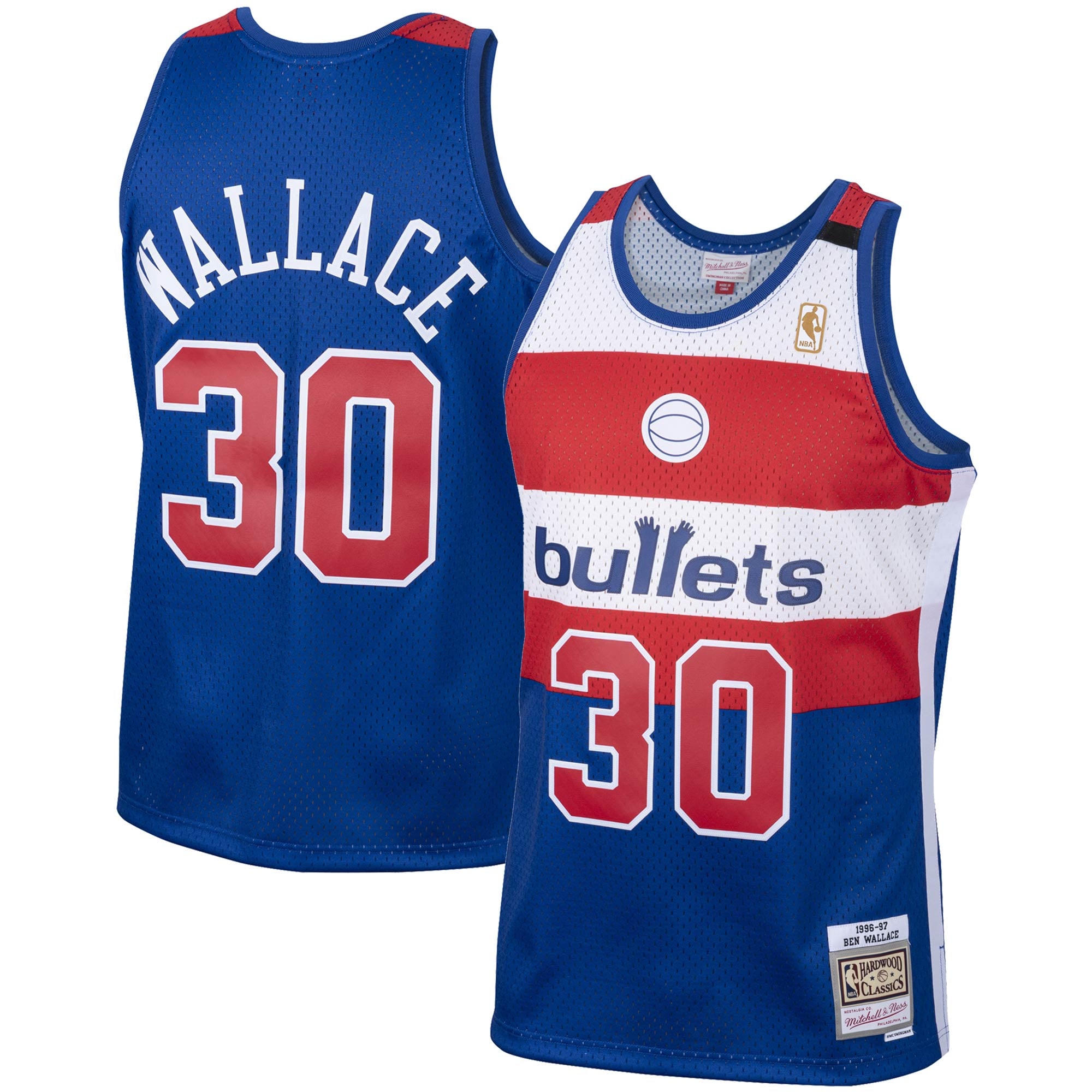 Ben Wallace Washington Bullets Royal Jersey - Men's