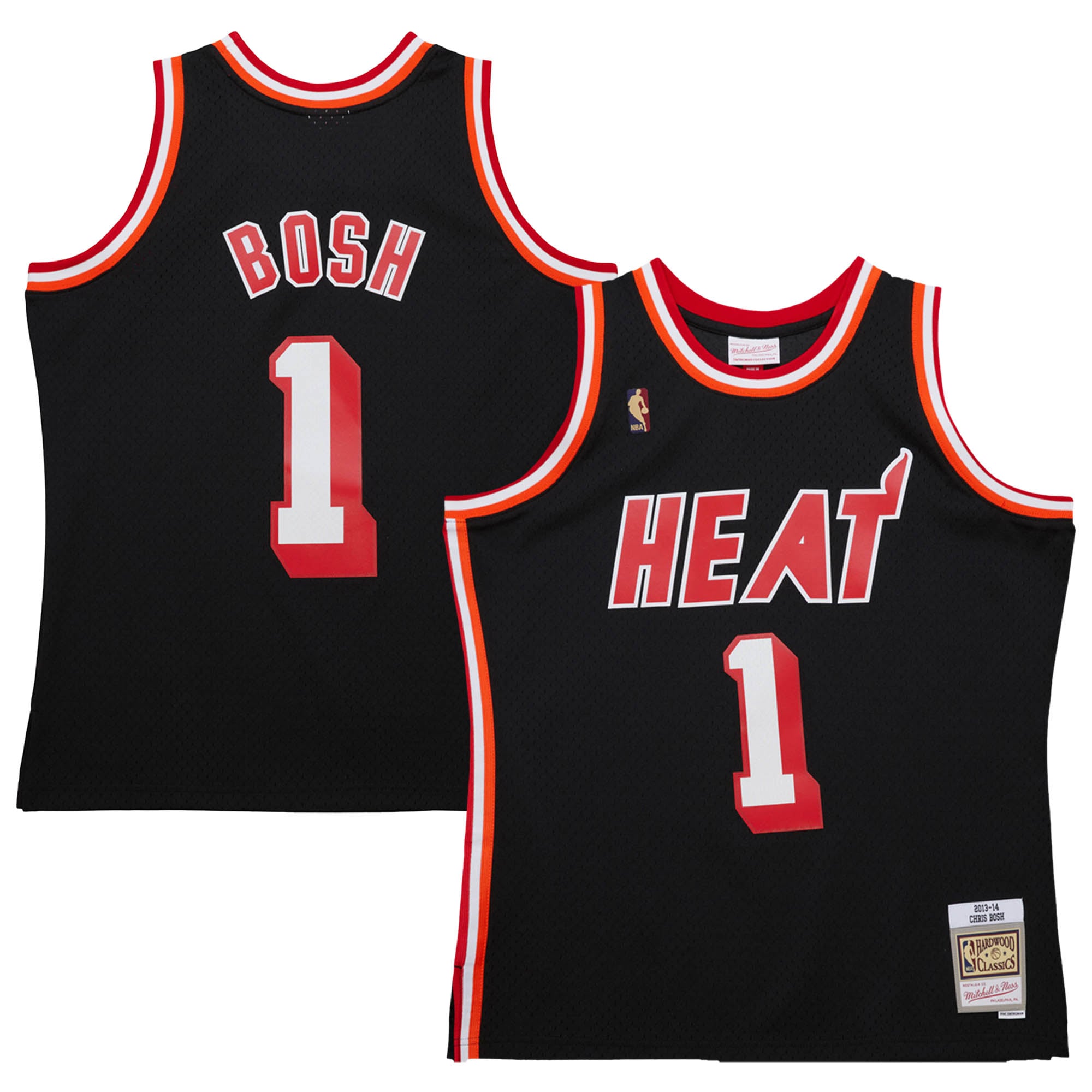 Chris Bosh Miami Heat Black Basketball Shirt - Men's