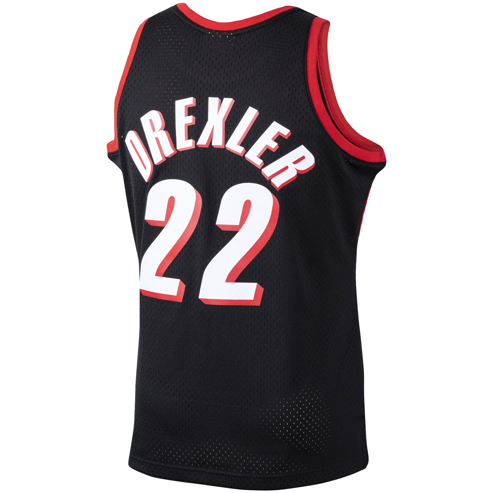 Clyde Drexler Portland Trail Blazers Black Jersey - Men's