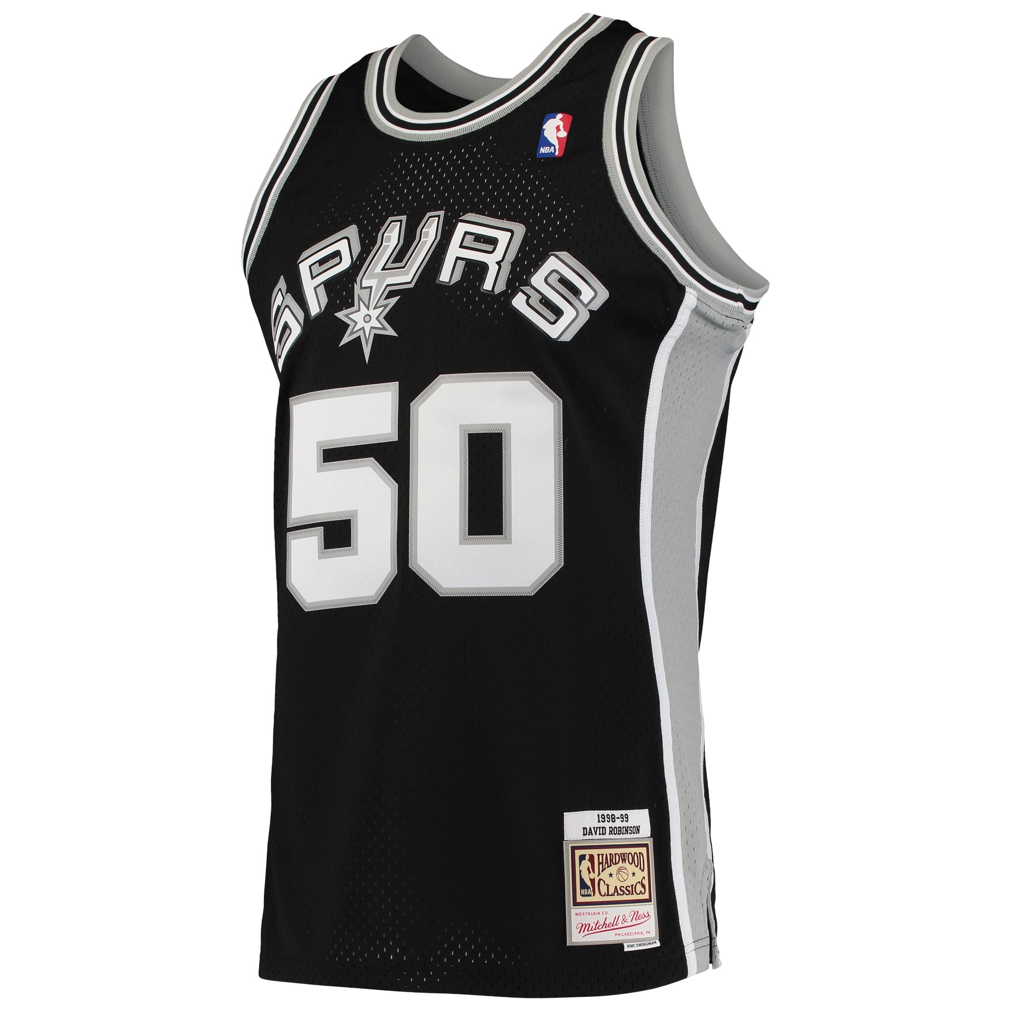 David Robinson San Antonio Spurs Black Jersey - Men's