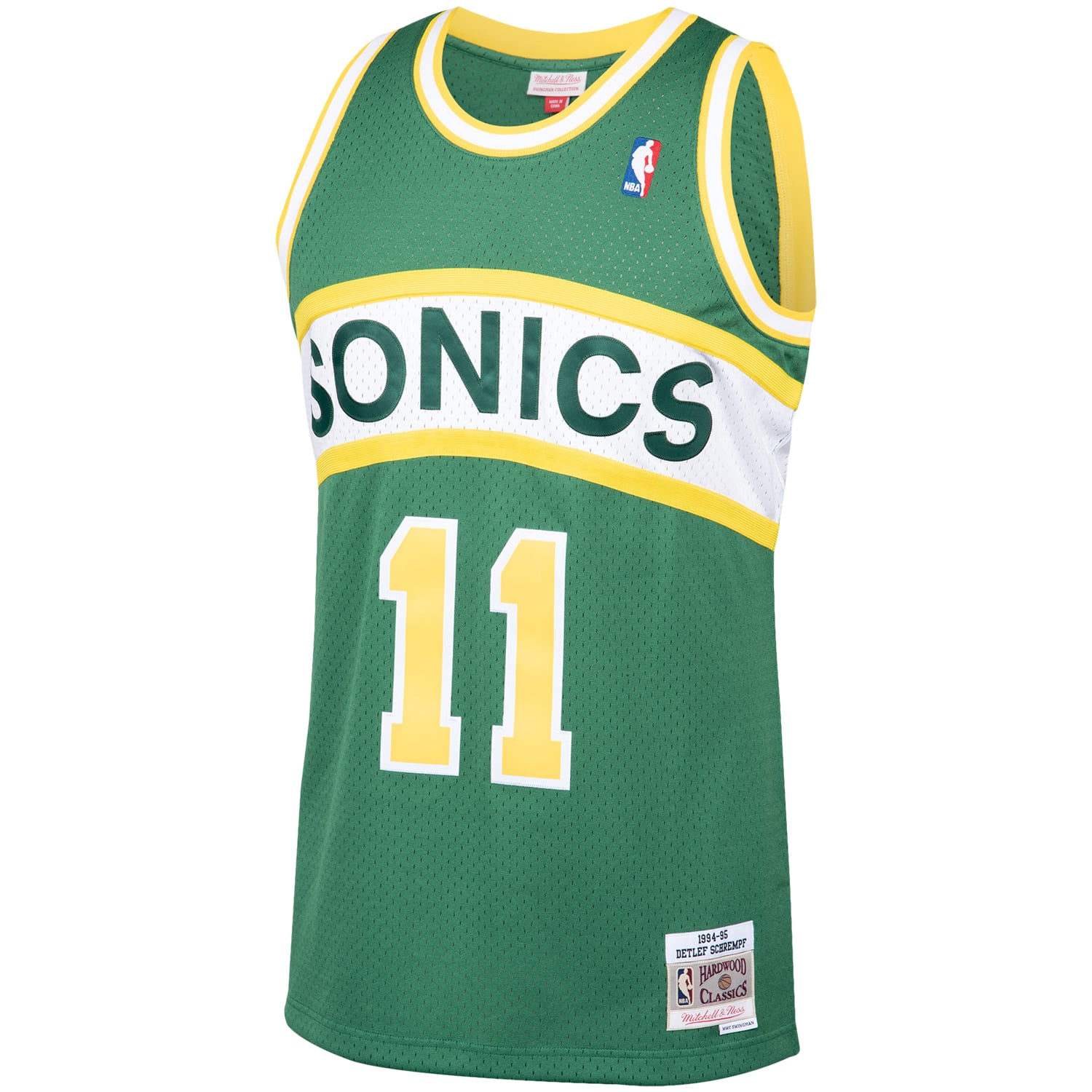 Detlef Schrempf Seattle Supersonics Green Shirt - Youth