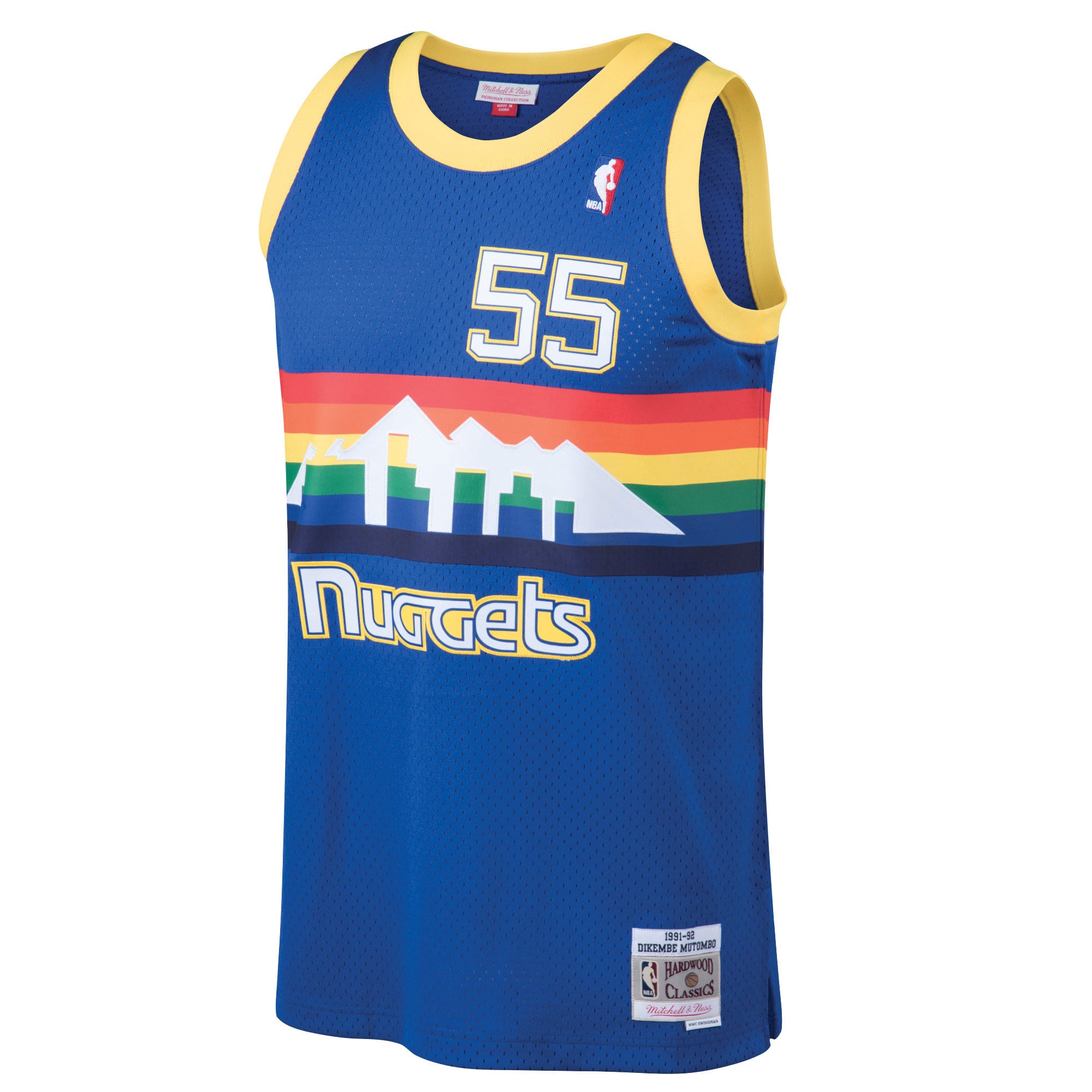 Dikembe Mutombo Denver Nuggets Blue Jersey - Youth