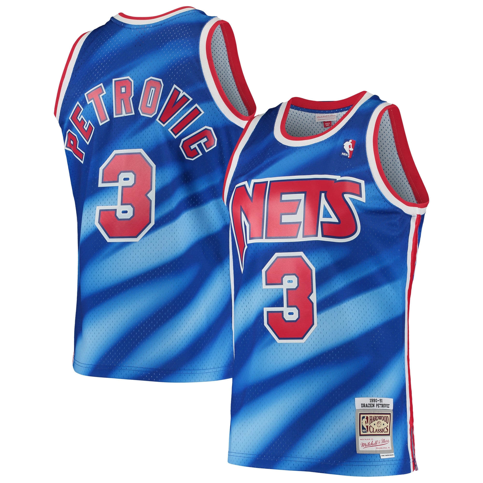 Drazen Petrovic New Jersey Nets Blue Jersey - Women's