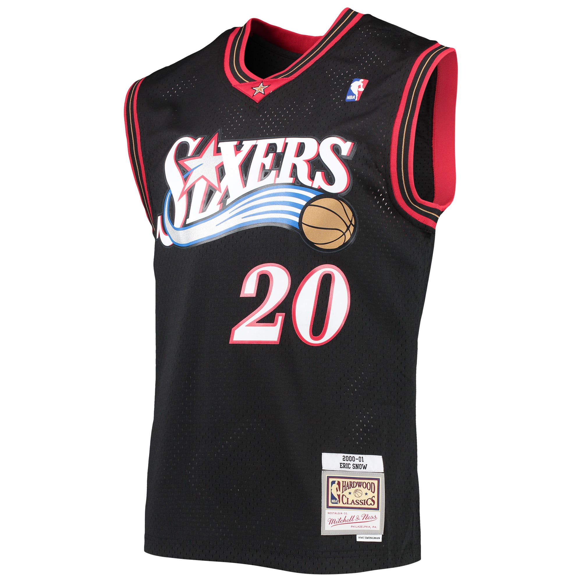 Eric Snow Philadelphia 76ers Black Basketball Jersey - Youth