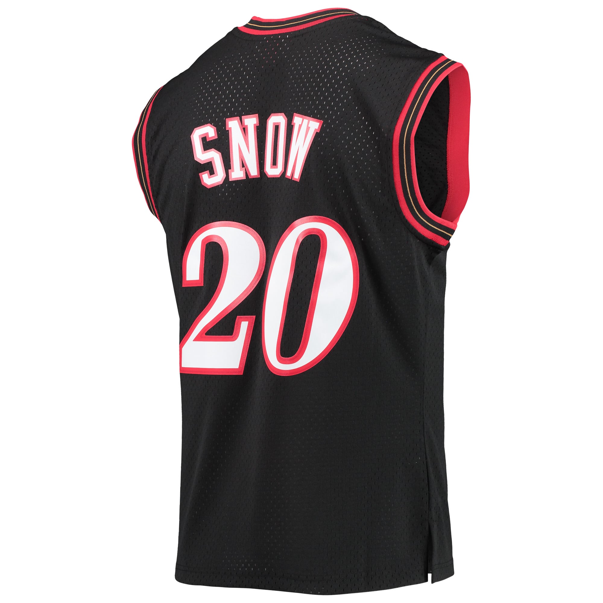 Eric Snow Philadelphia 76ers Black Basketball Jersey - Youth