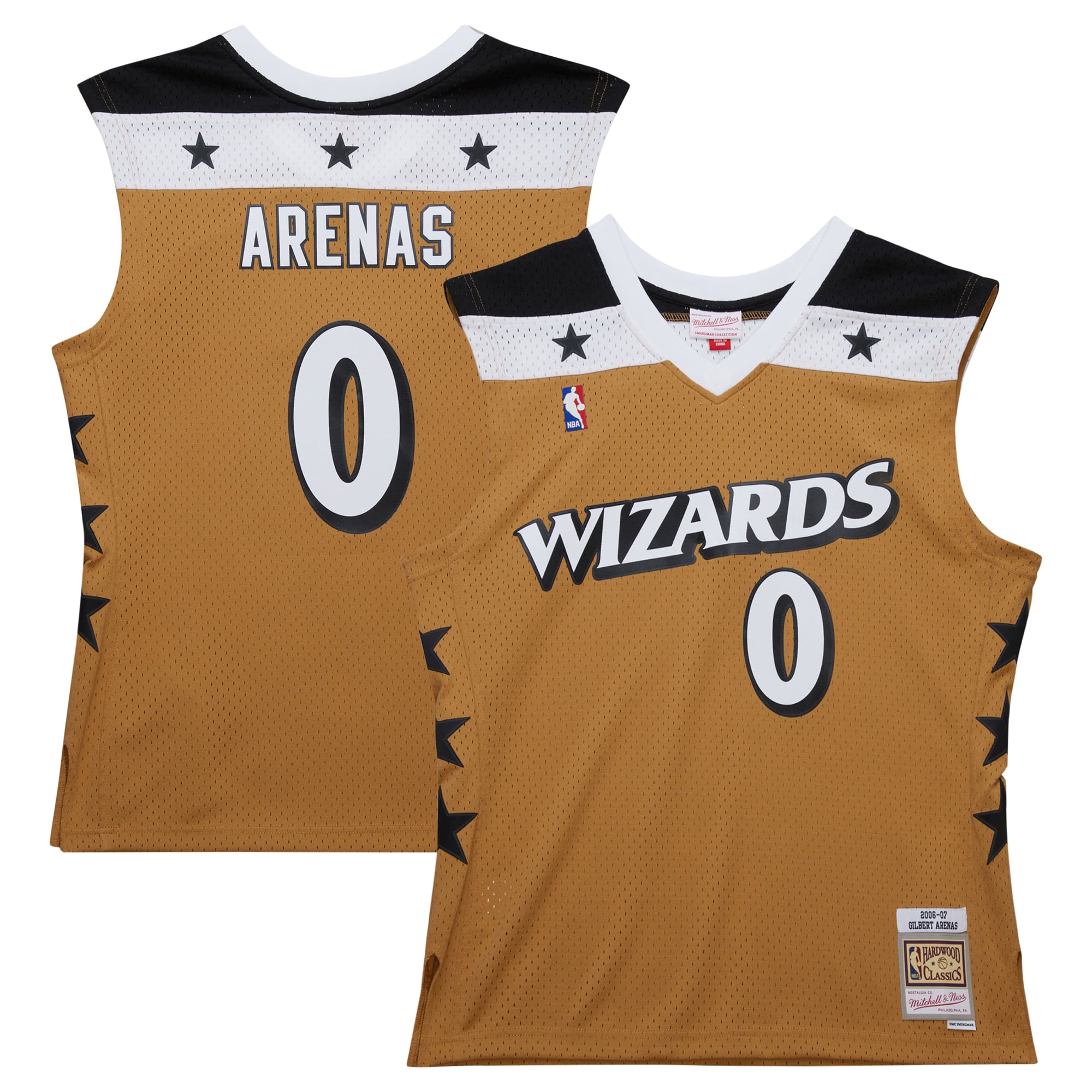 Gilbert Arenas Washington Wizards Gold Jersey - Youth