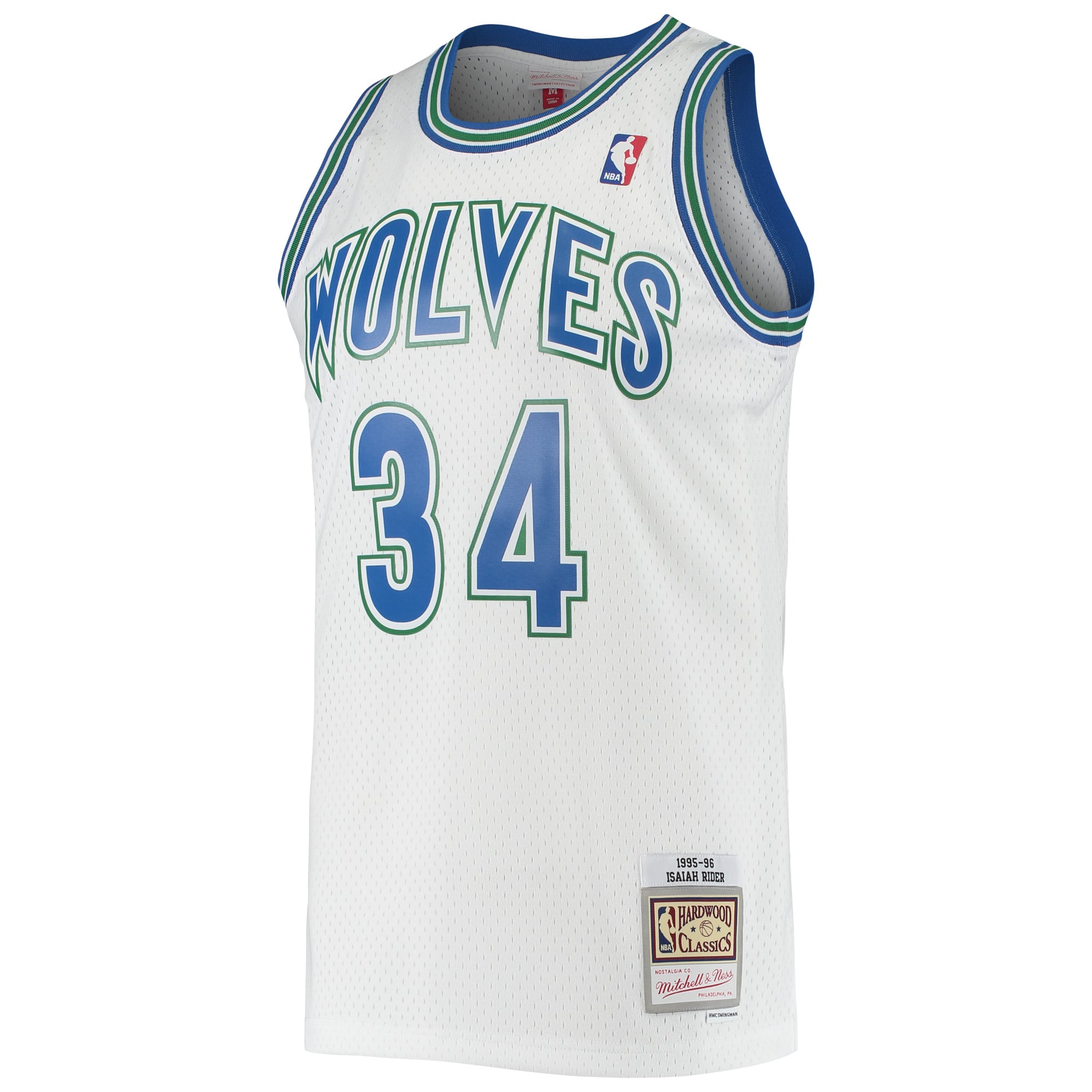 Isaiah Rider Minnesota Timberwolves White Shirt - Women's