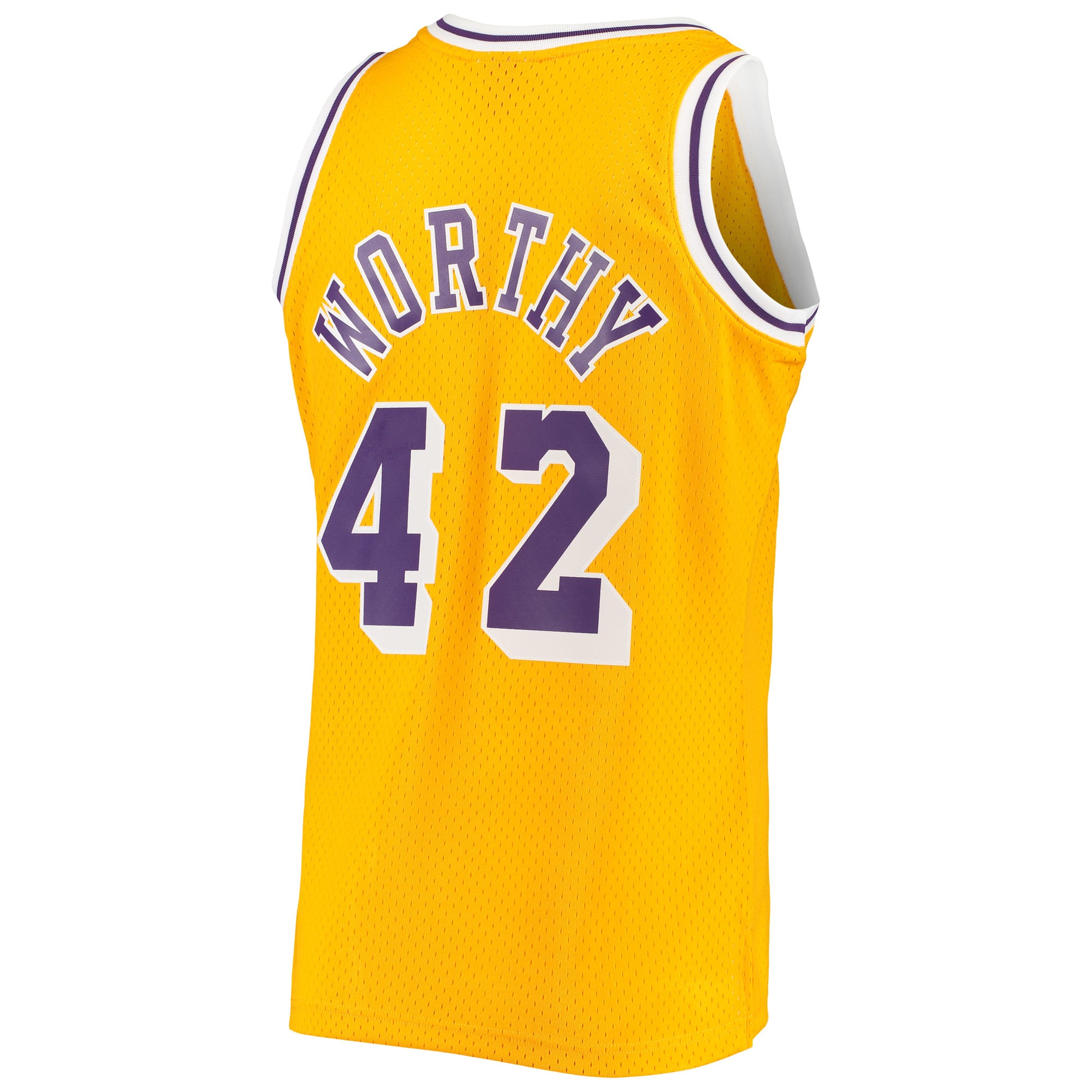 James Worthy Los Angeles Lakers Gold Jersey - Women's