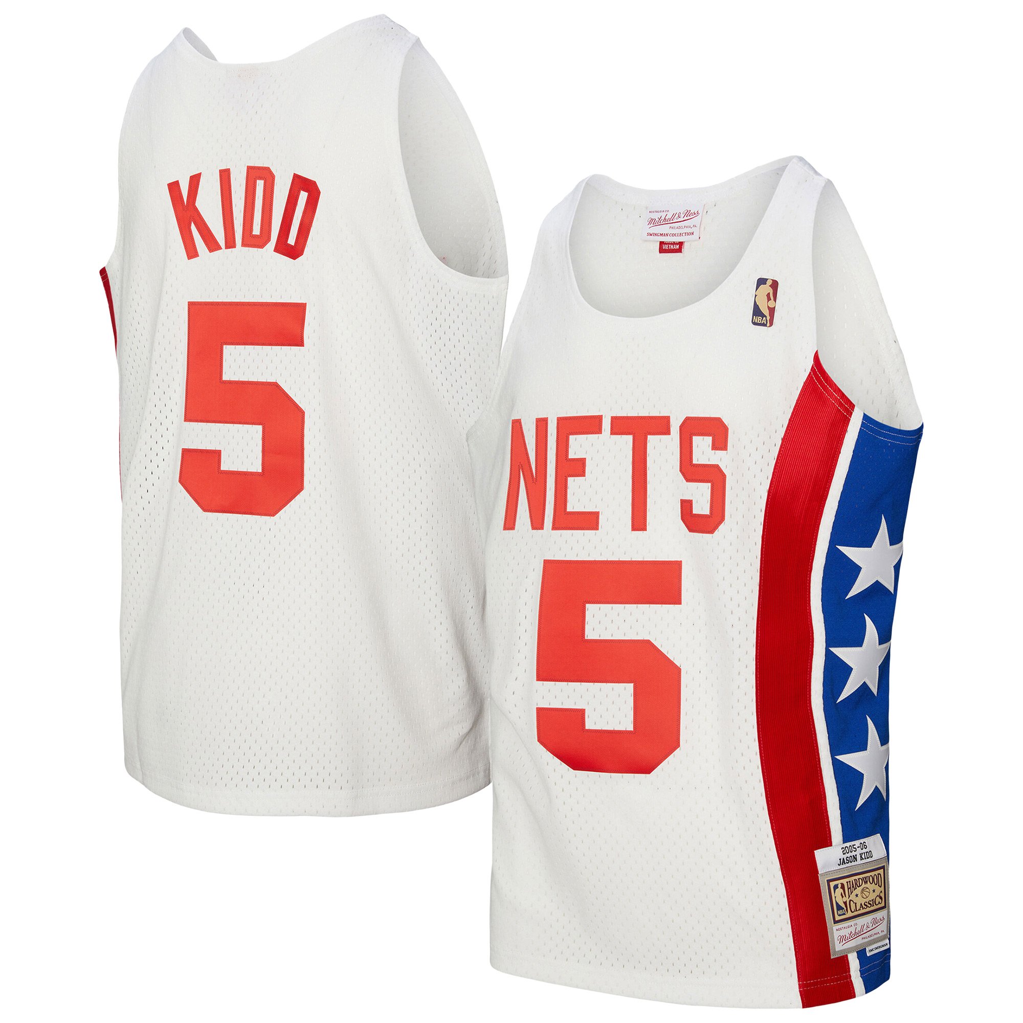 Jason Kidd New Jersey Nets White Basketball Jersey - Youth