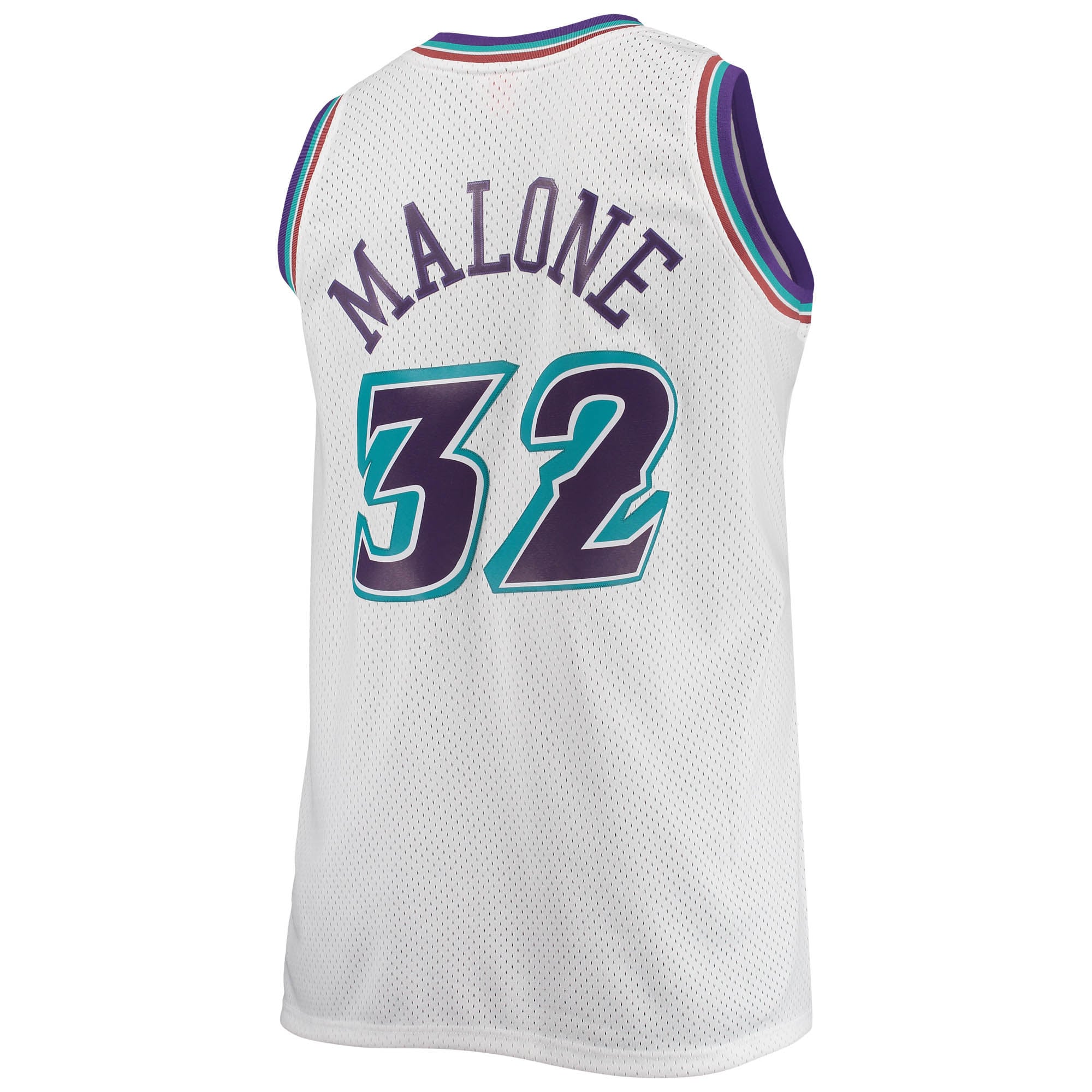 Karl Malone Utah Jazz White Basketball Jersey - Youth