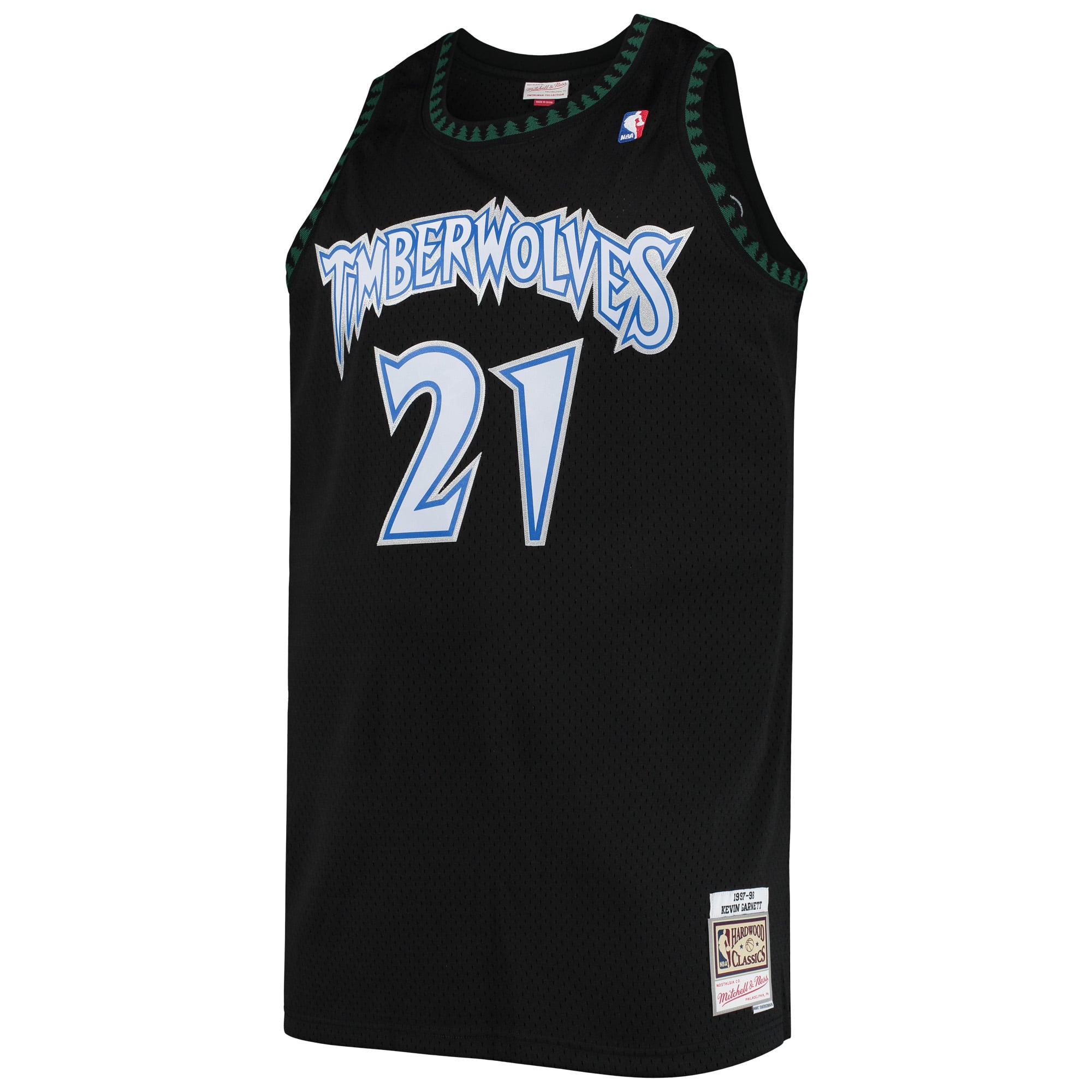 Minnesota Timberwolves Black Retro Basketball Jersey - Youth