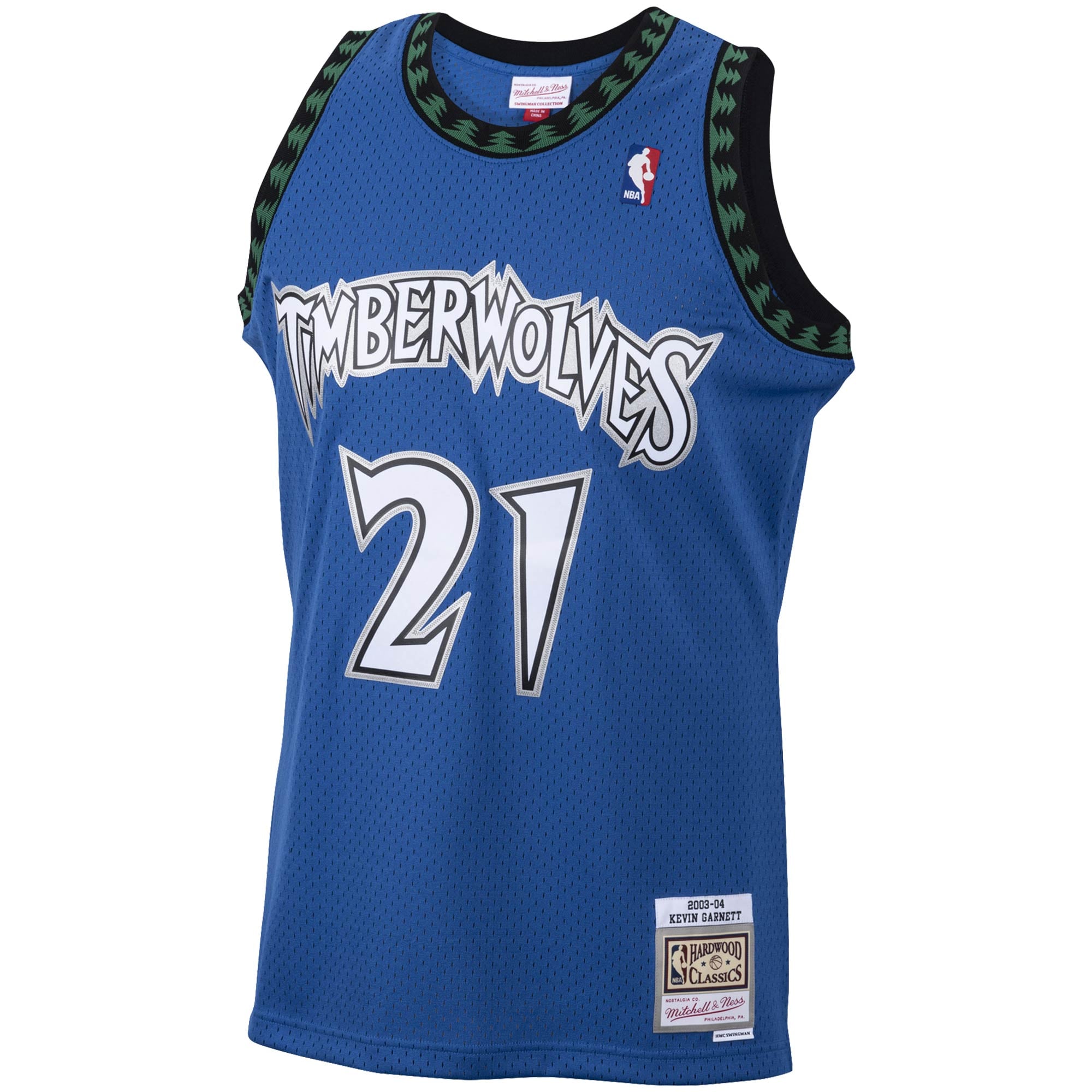 Minnesota Timberwolves Blue Basketball Shirt 2003/04 - Men's