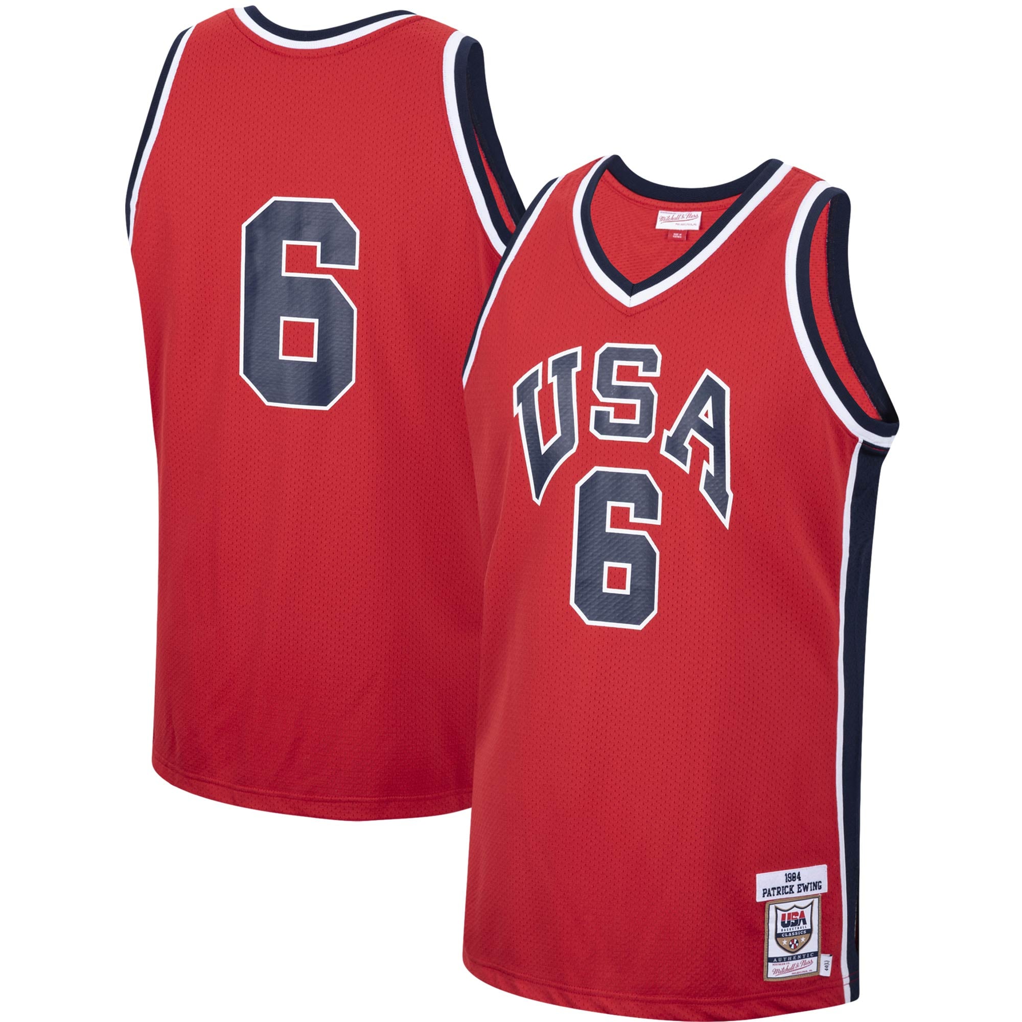 Patrick Ewing USA Basketball Red Basketball Jersey - Men's