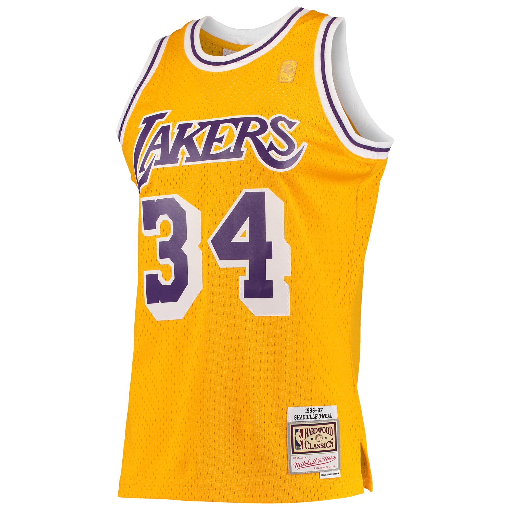 Los Angeles Lakers Gold Retro Basketball Jersey - Women's