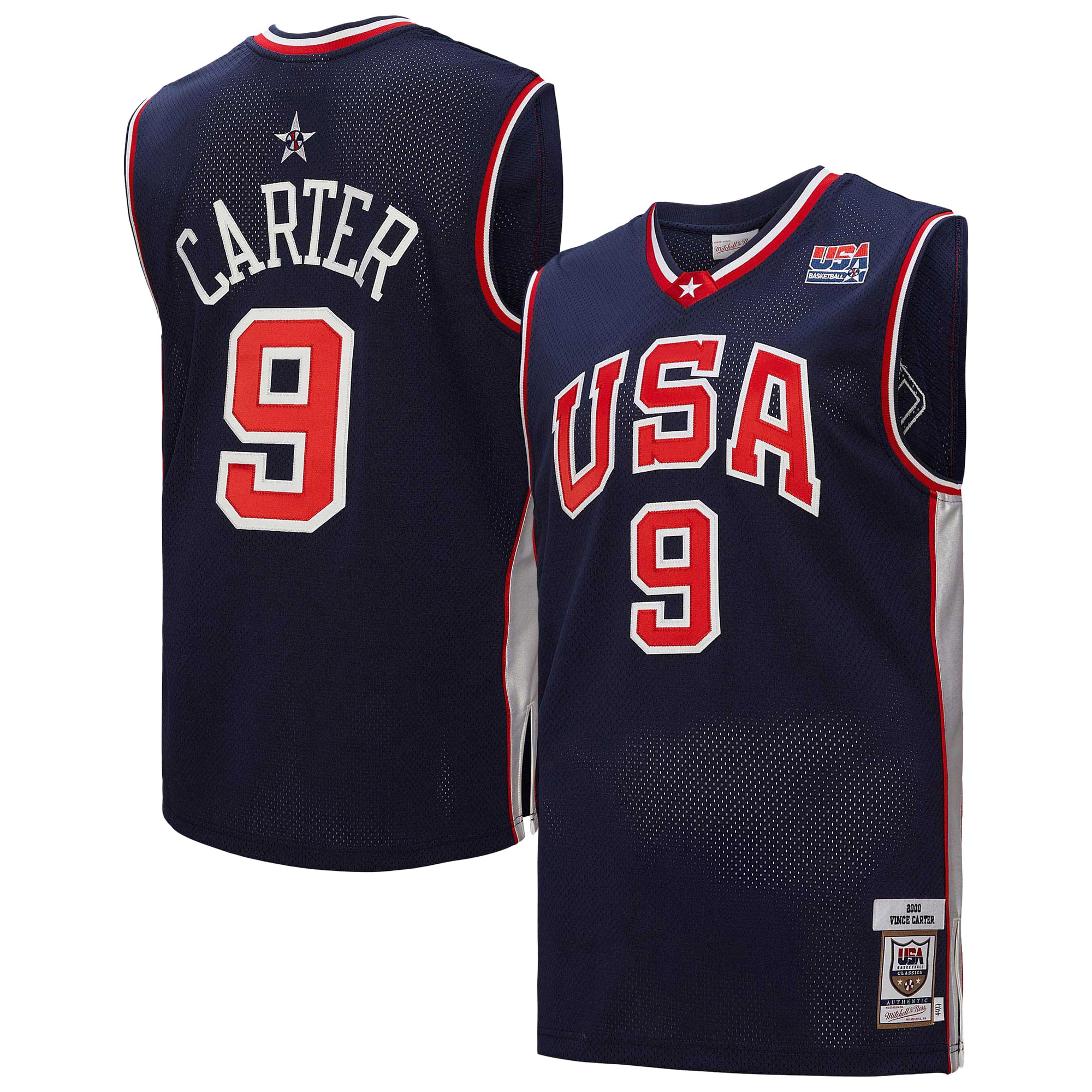 Vince Carter USA Basketball Navy Basketball Jersey - Men's