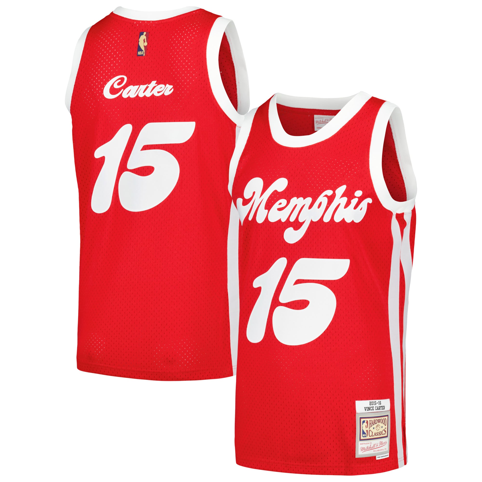 Vince Carter Memphis Grizzlies Red Basketball Jersey - Men's