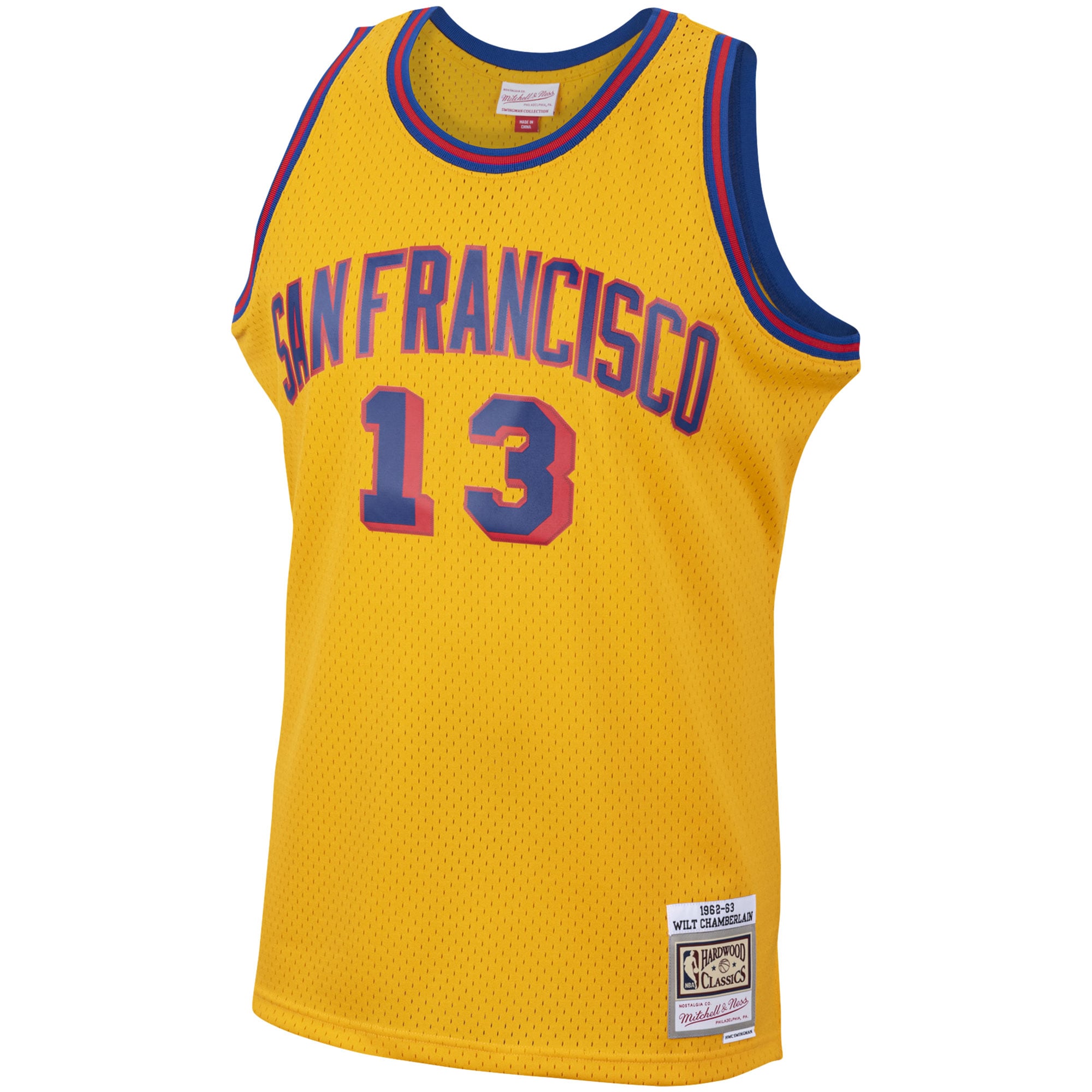 Wilt Chamberlain San Francisco Warriors Gold Jersey - Youth