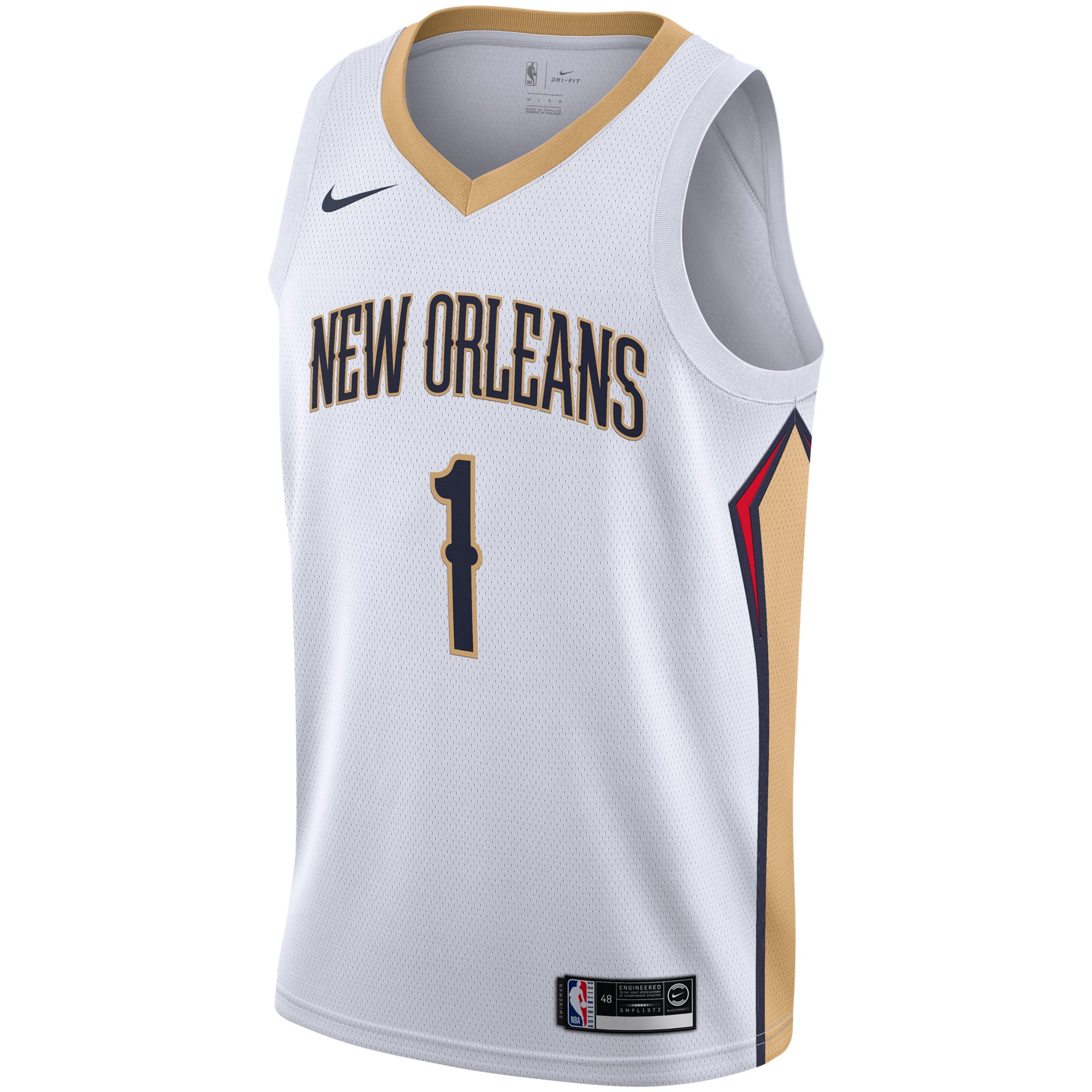 Zion Williamson New Orleans Pelicans White Jersey - Youth