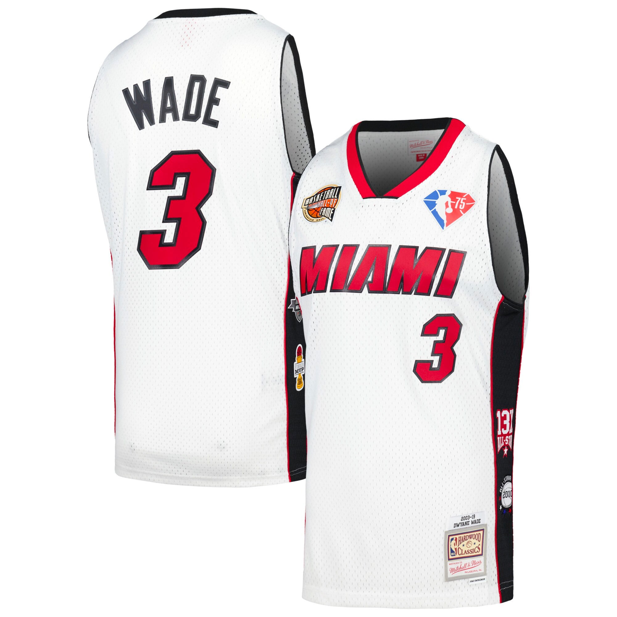 Dwyane Wade Miami Heat Swingman Throwback Shirt - Youth