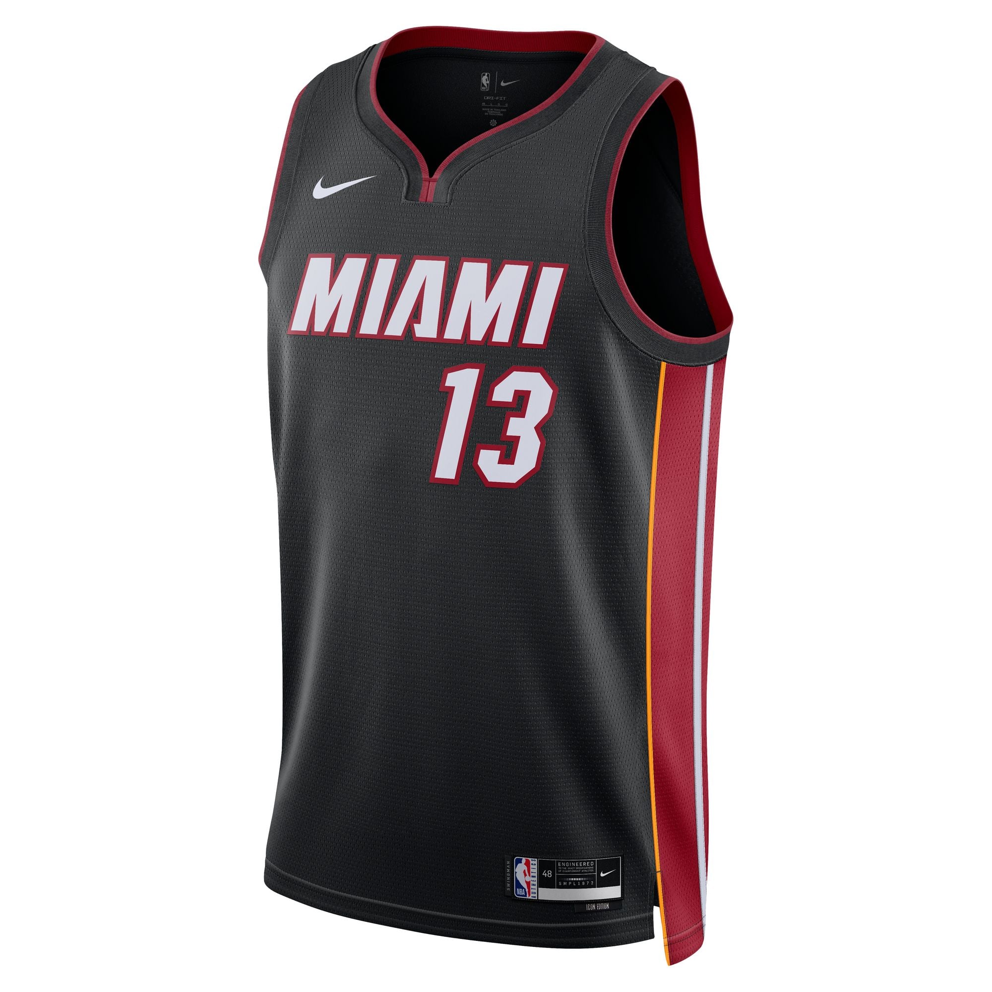 Bam Adebayo Miami Heat Icon Edition Swingman Shirt - Men's