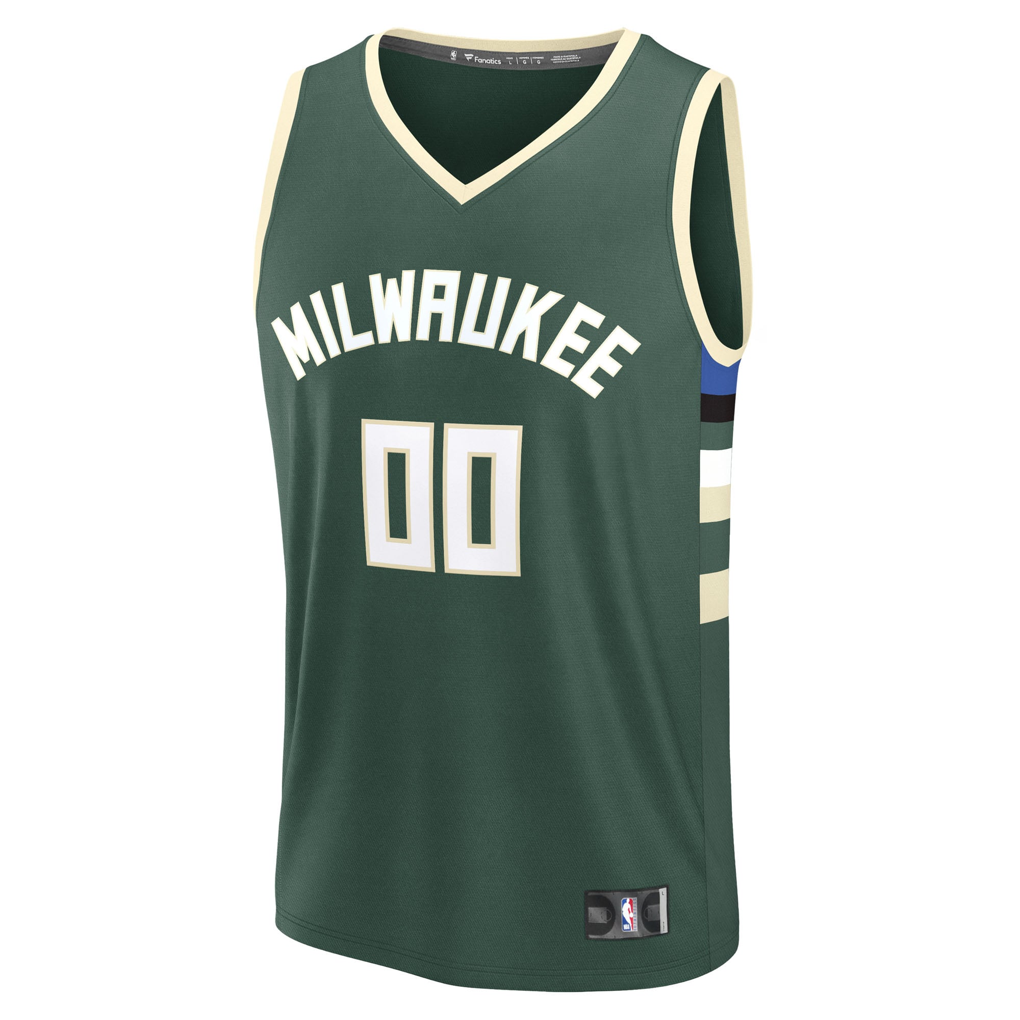 Milwaukee Bucks Green Fast Break Icon Edition Jersey - Men's