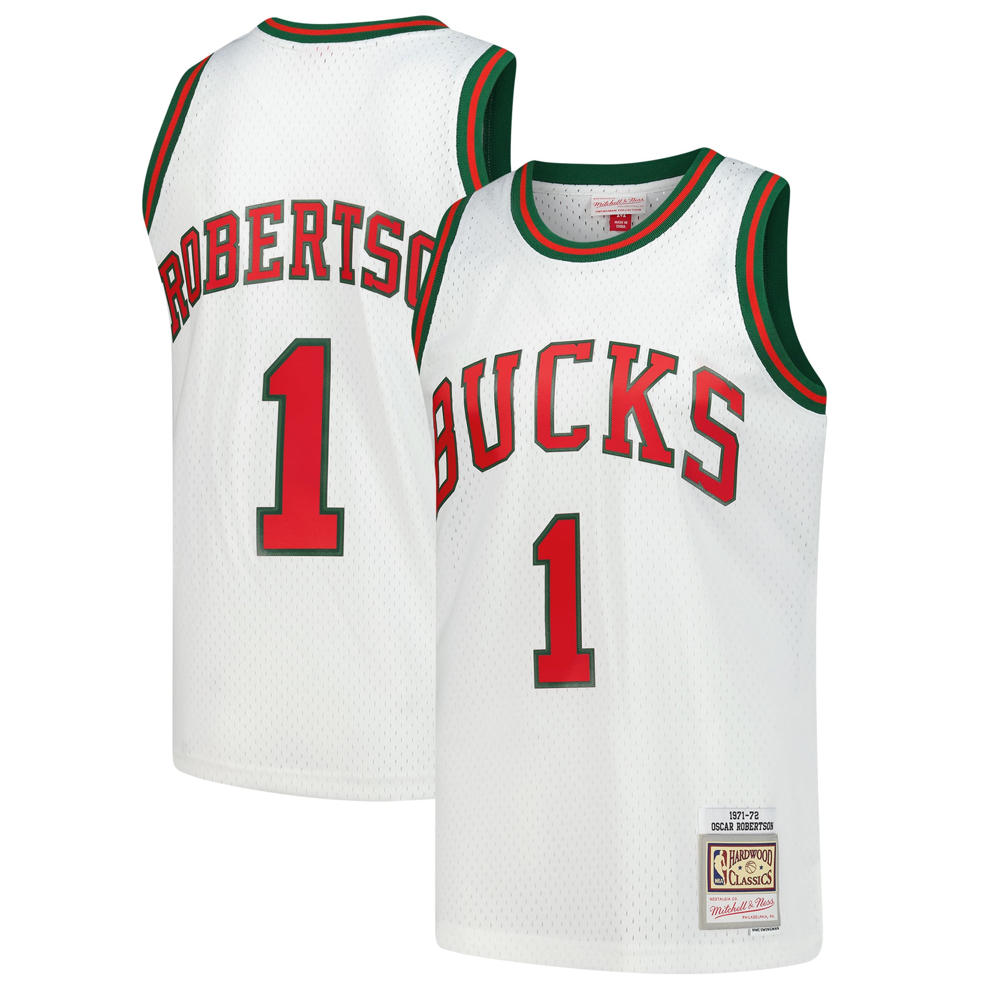 Oscar Robertson Milwaukee Bucks White Shirt - Youth