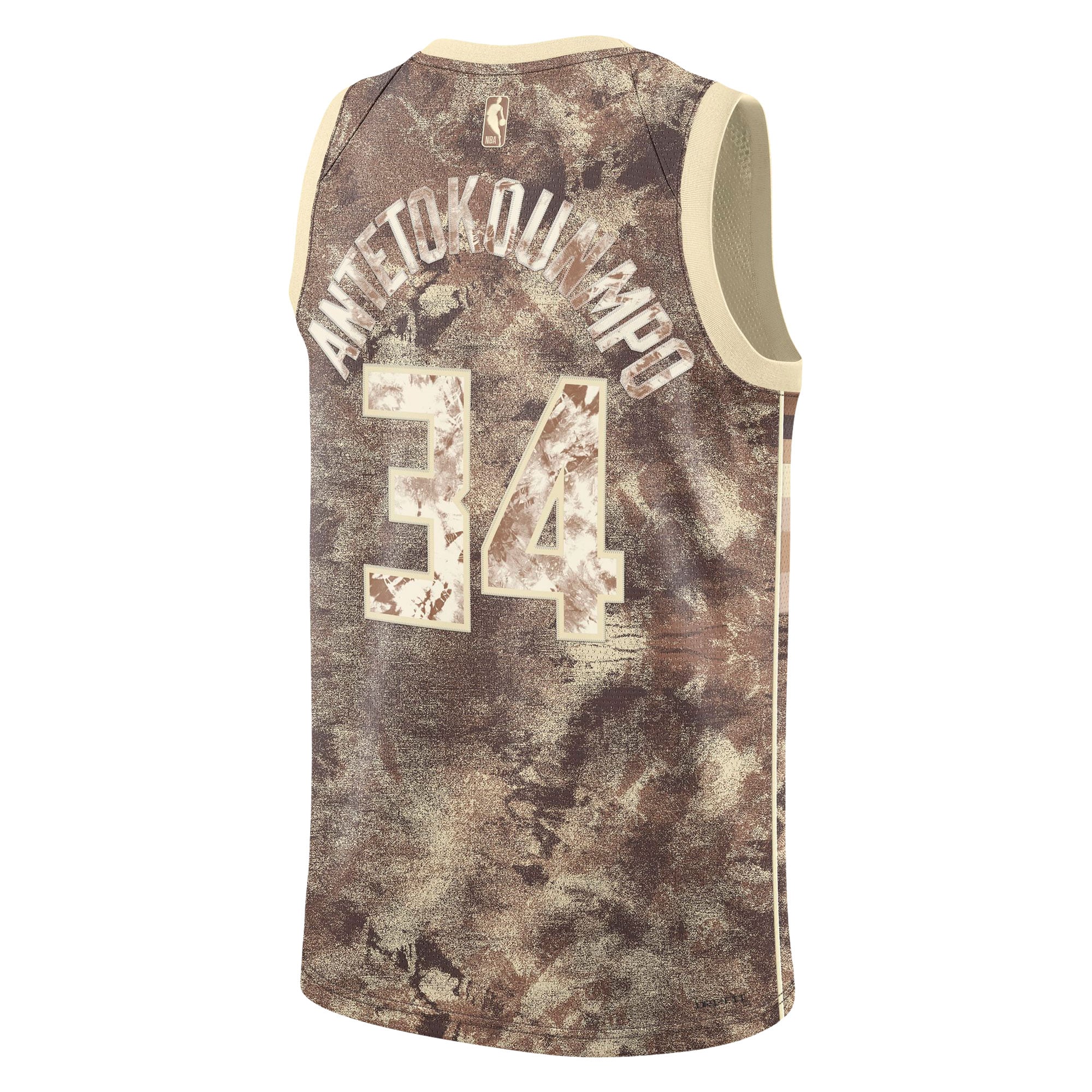 Giannis Antetokounmpo Milwaukee Bucks Brown Shirt - Youth