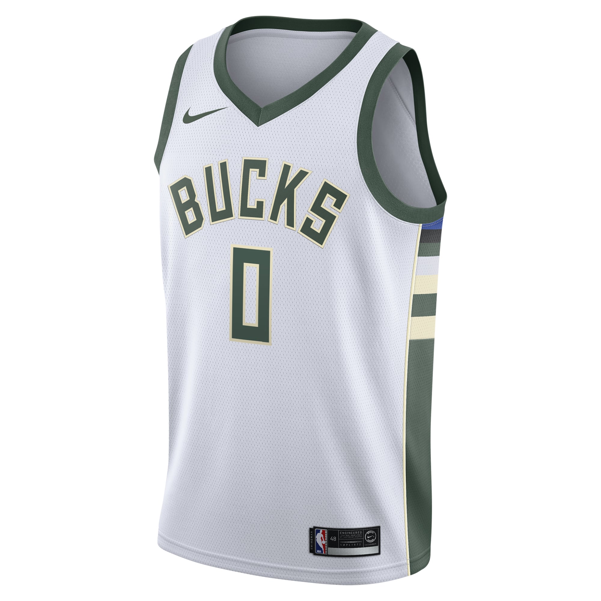 Damian Lillard Milwaukee Bucks White Jersey - Youth