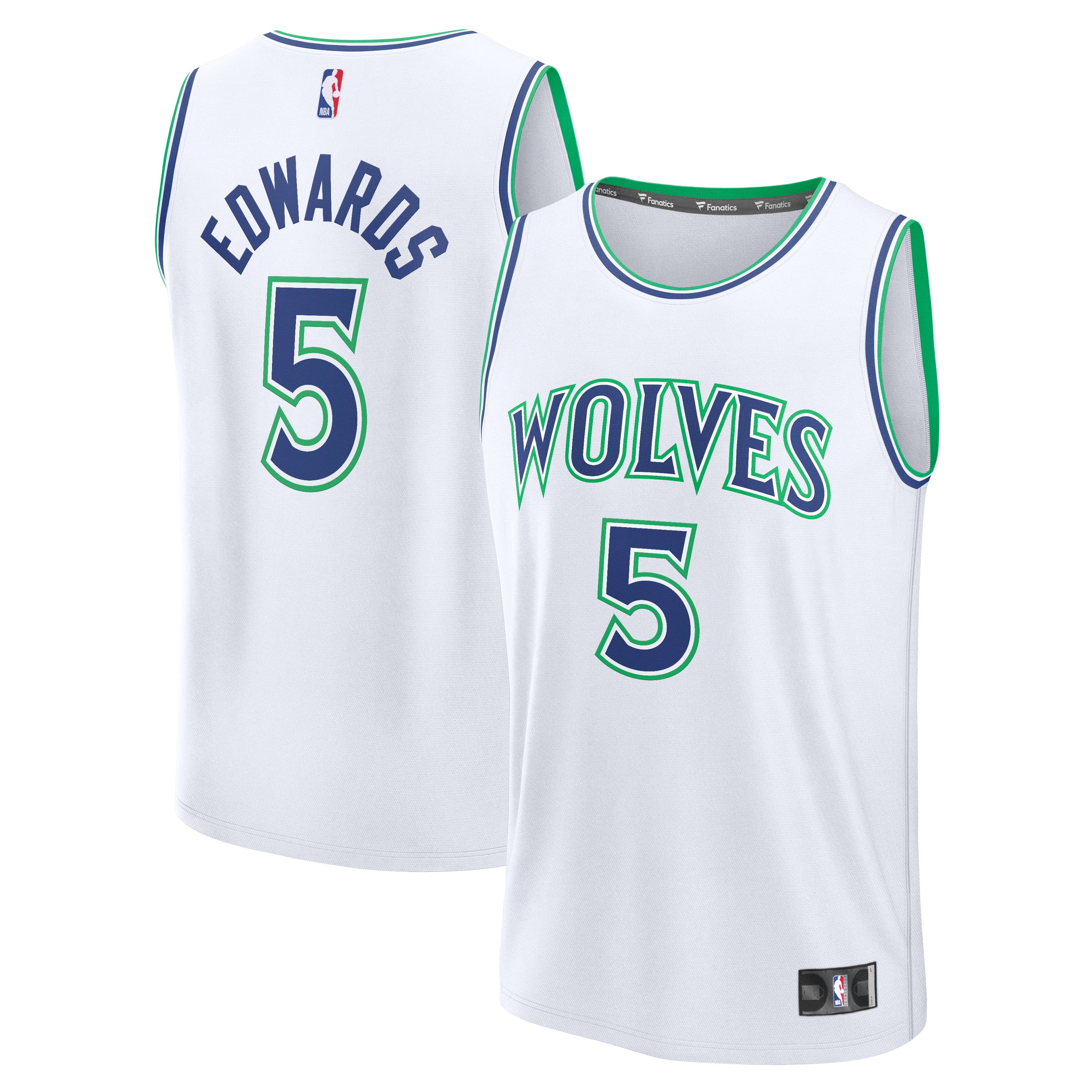 Anthony Edwards Minnesota Timberwolves White Jersey - Youth
