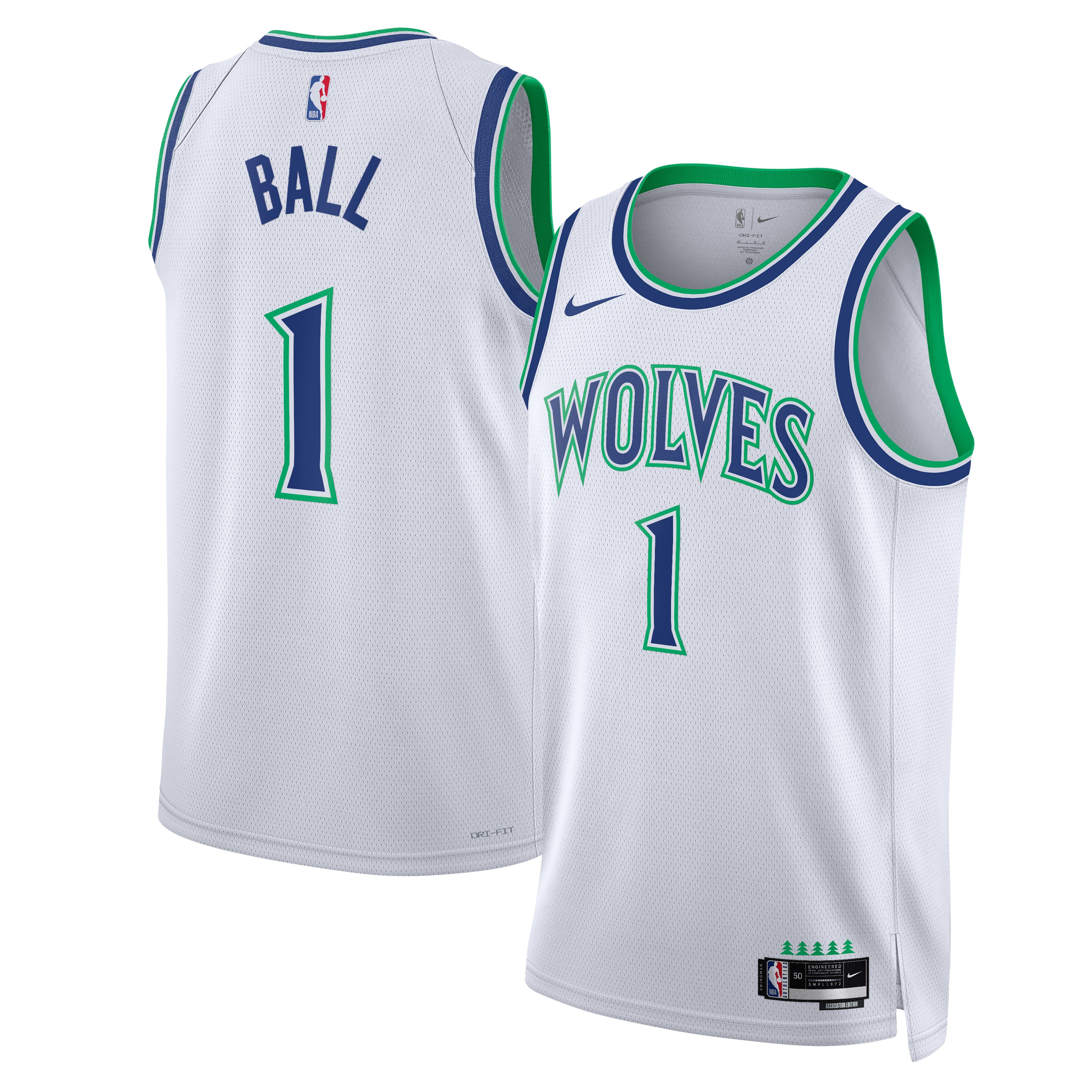 LaMelo Ball Minnesota Timberwolves White Jersey - Women's