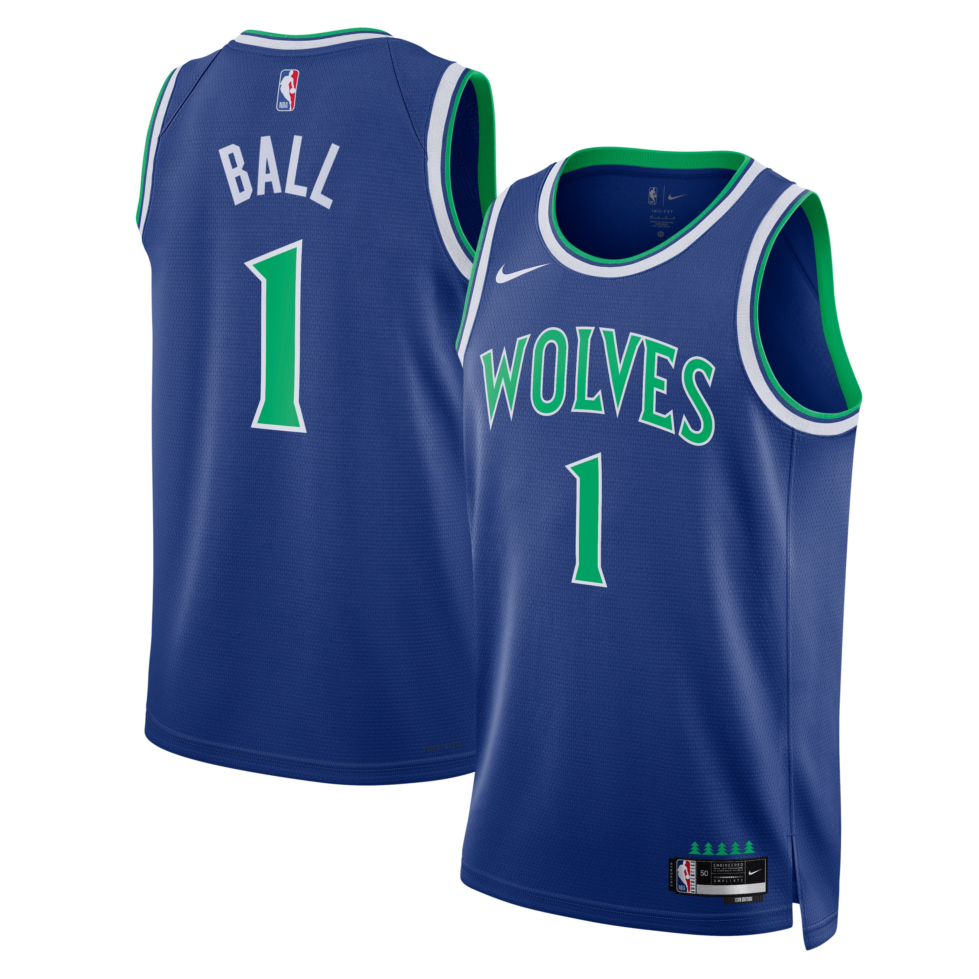 LaMelo Ball Minnesota Timberwolves Blue Jersey - Men's