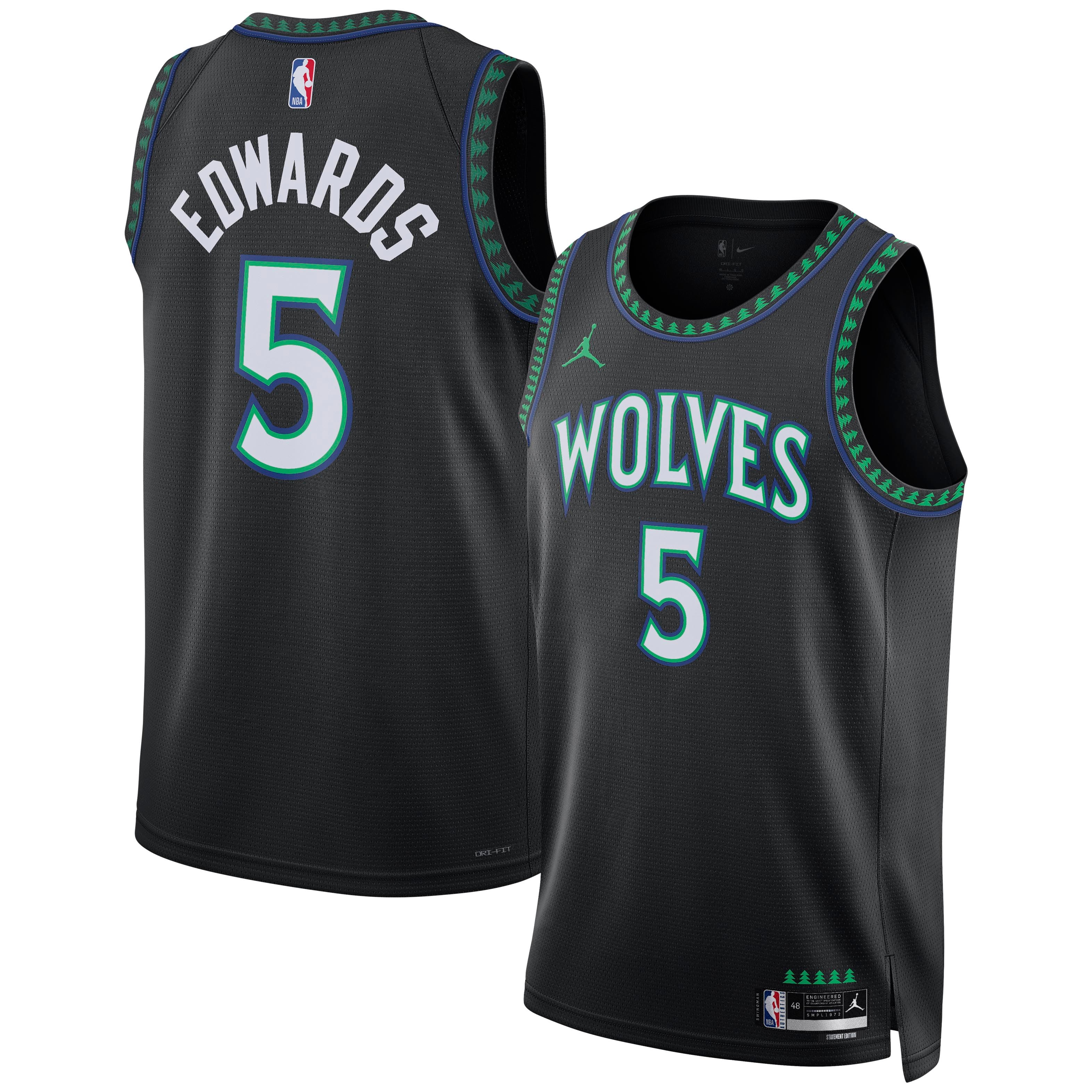 Minnesota Timberwolves Black Shirt 2 - Women's