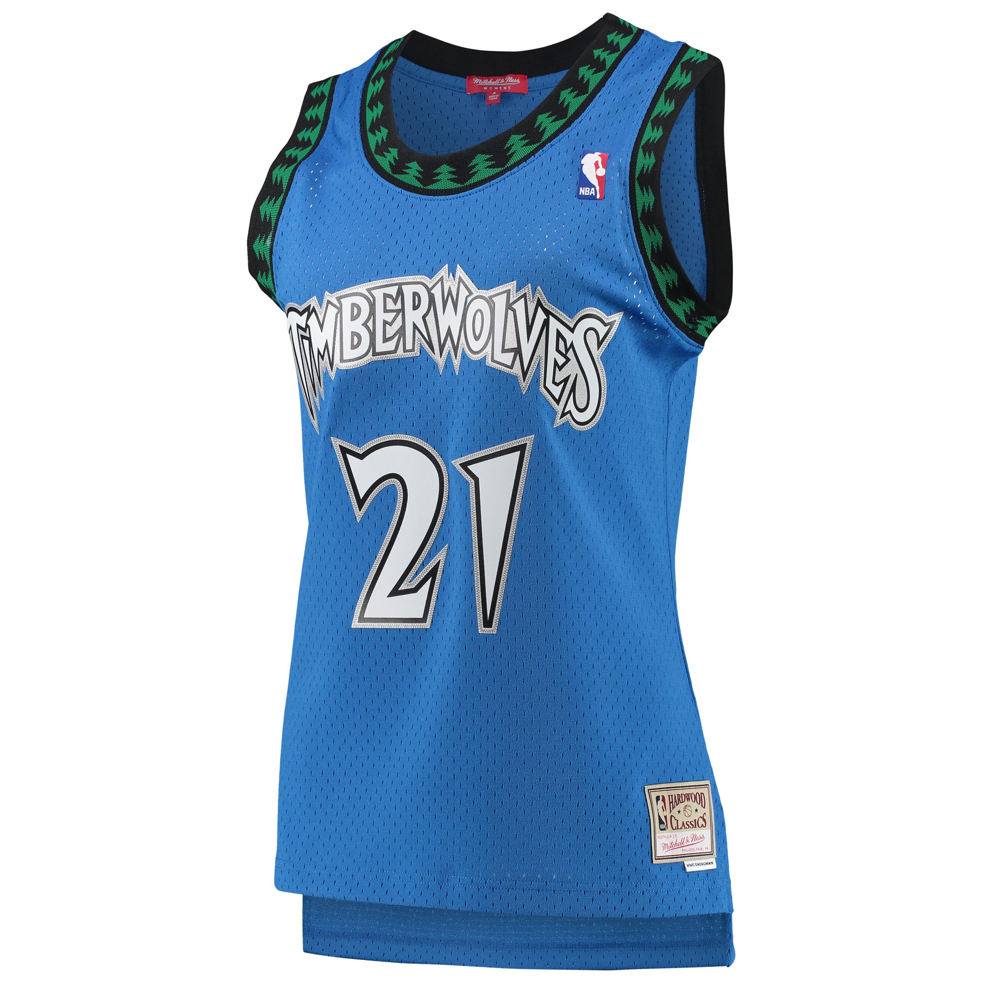 Minnesota Timberwolves Blue Retro Basketball Shirt - Women's