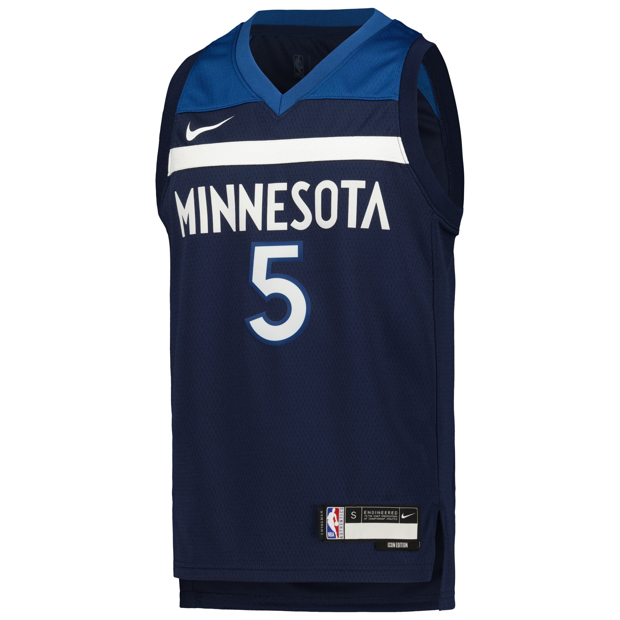 Anthony Edwards Minnesota Timberwolves Navy Jersey 2 - Youth
