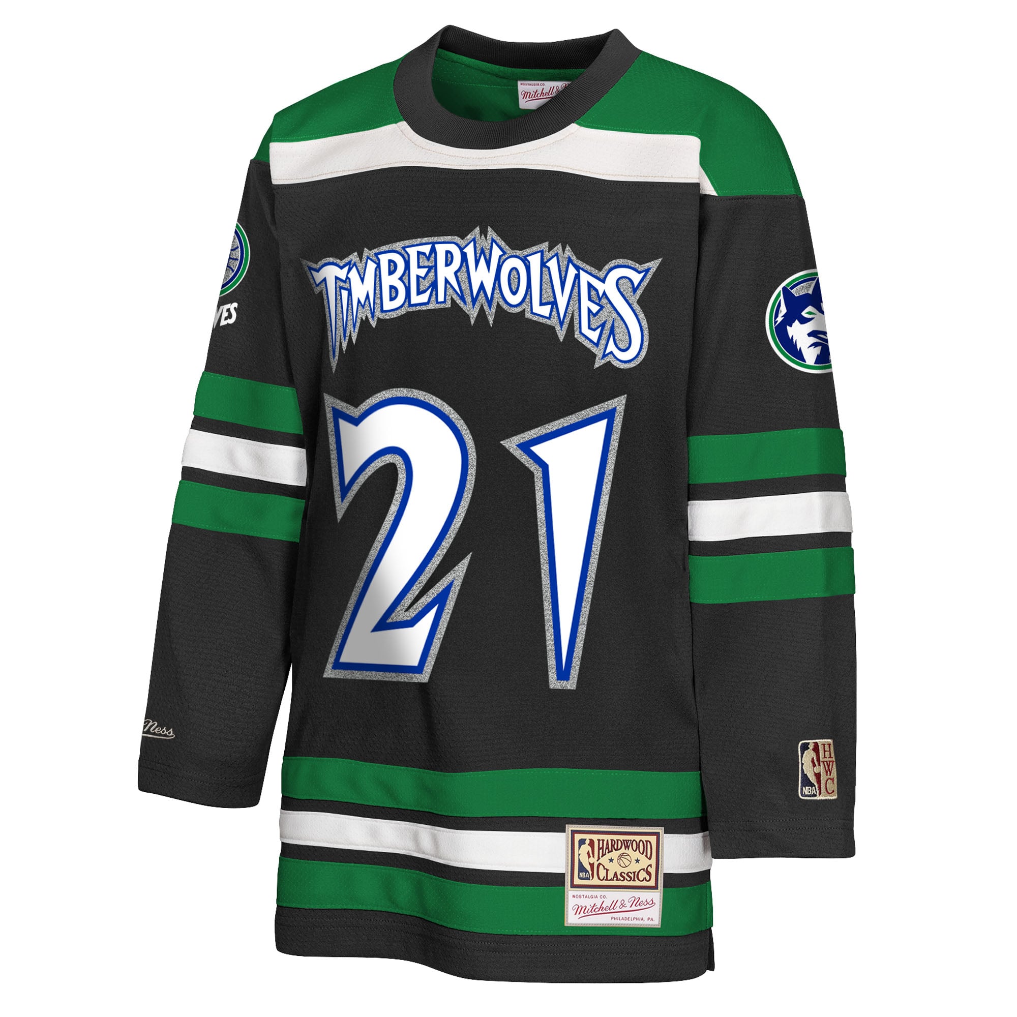 Minnesota Timberwolves Black Fashion Jersey - Youth