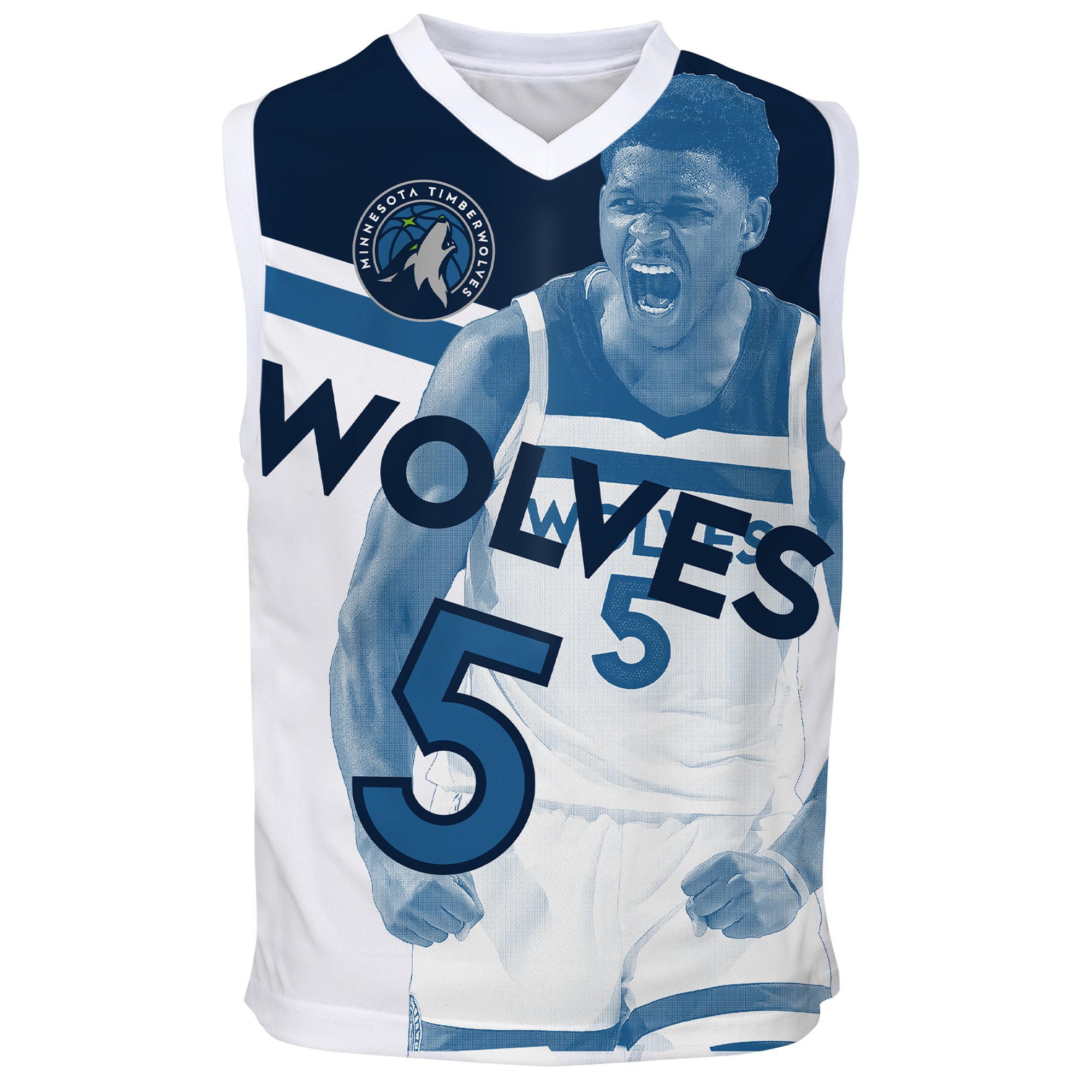 Minnesota Timberwolves Blue Fashion Jersey - Men's