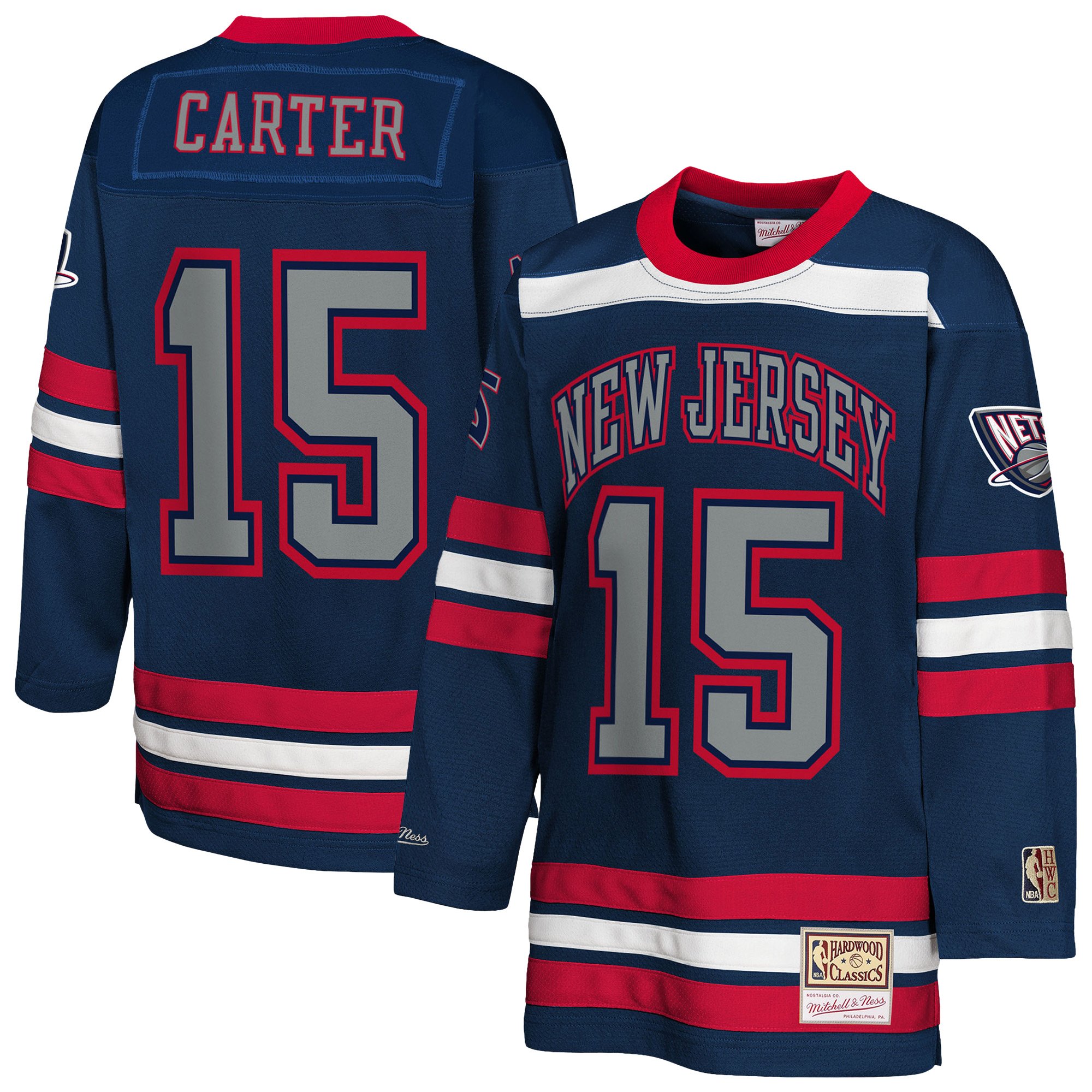Vince Carter New Jersey Nets Navy Fashion Jersey - Youth