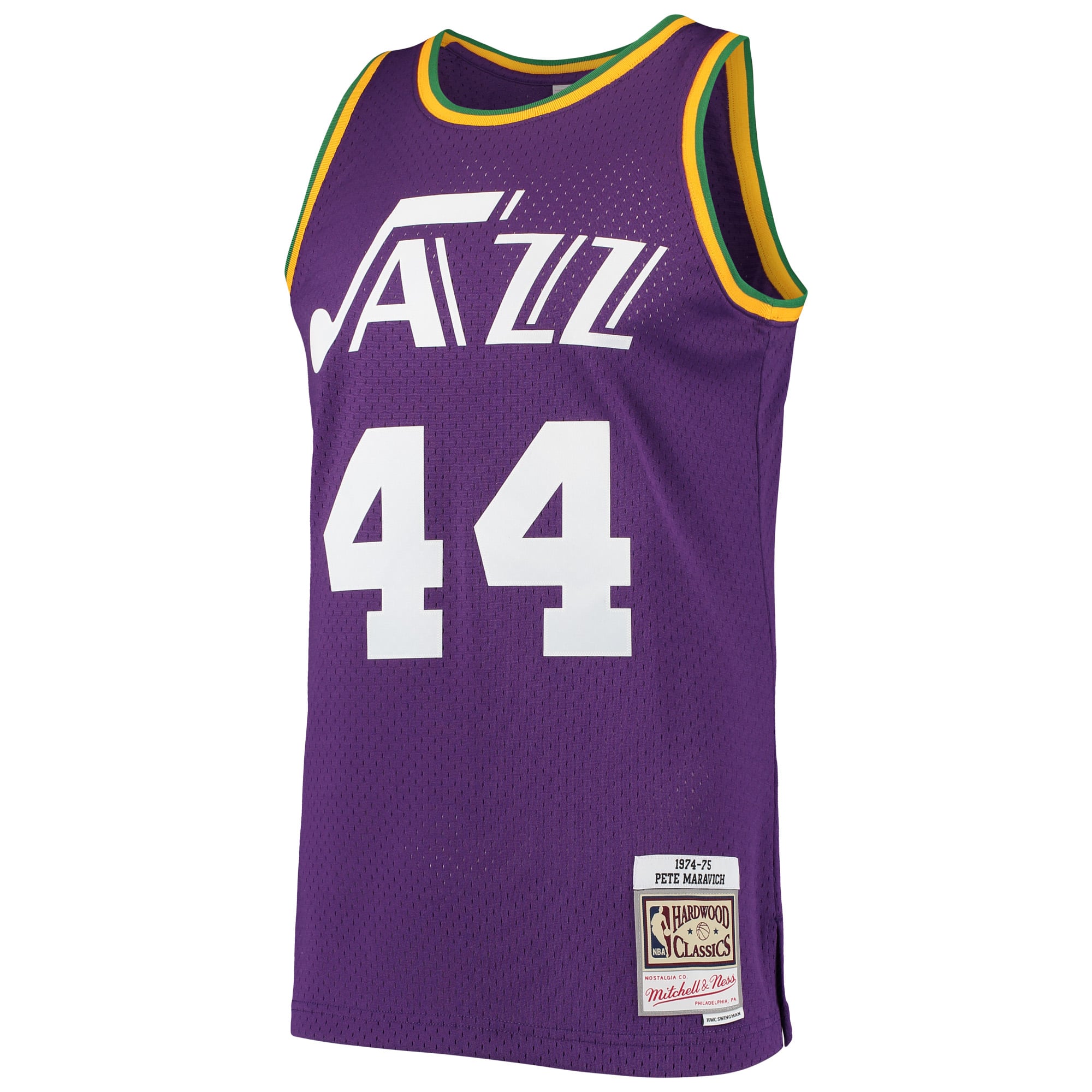Pete Maravich New Orleans Jazz Purple Shirt - Youth