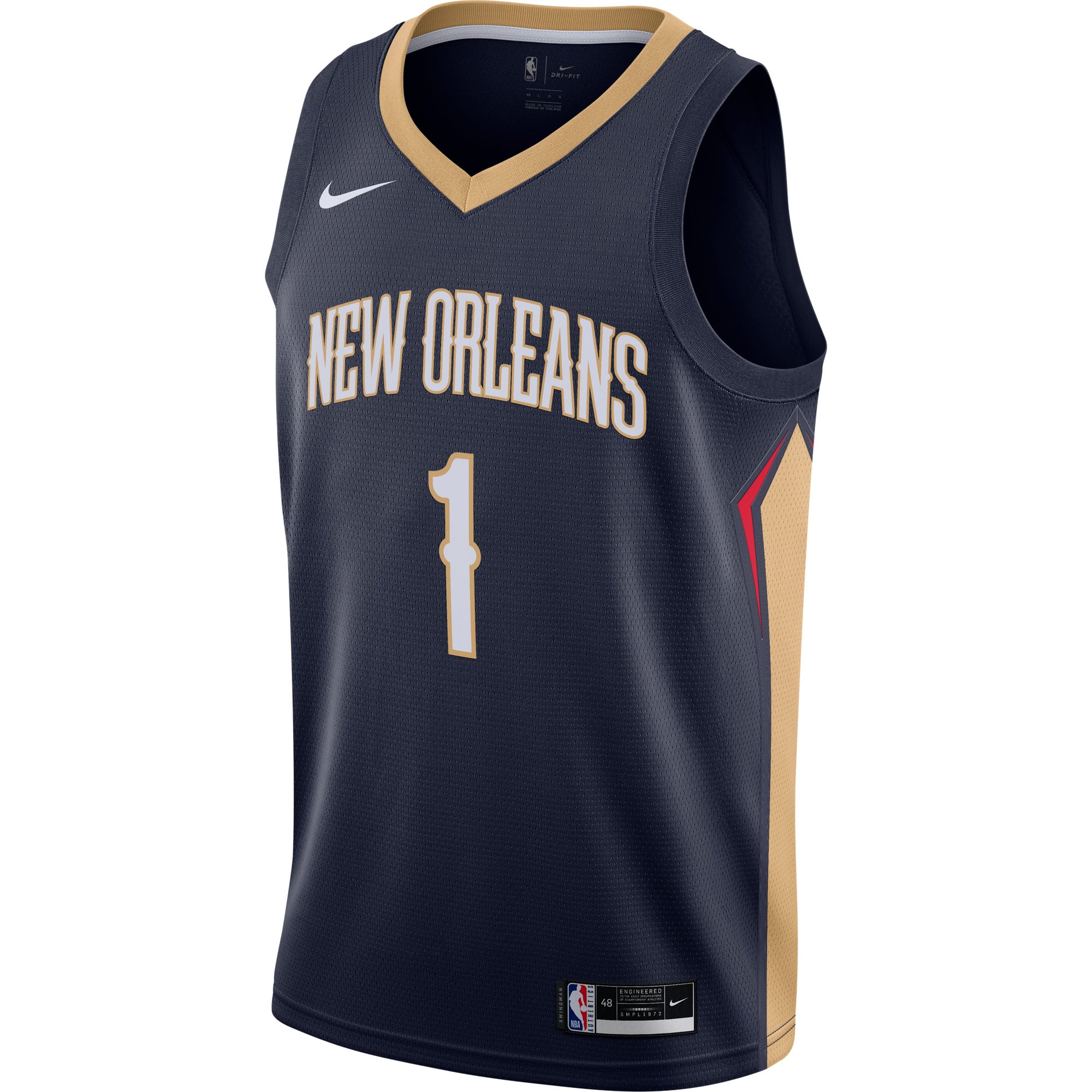 Zion Williamson New Orleans Pelicans Navy Jersey 3 - Women's